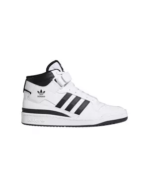 adidas Forum Mid " White/Black" Grade School Shoe