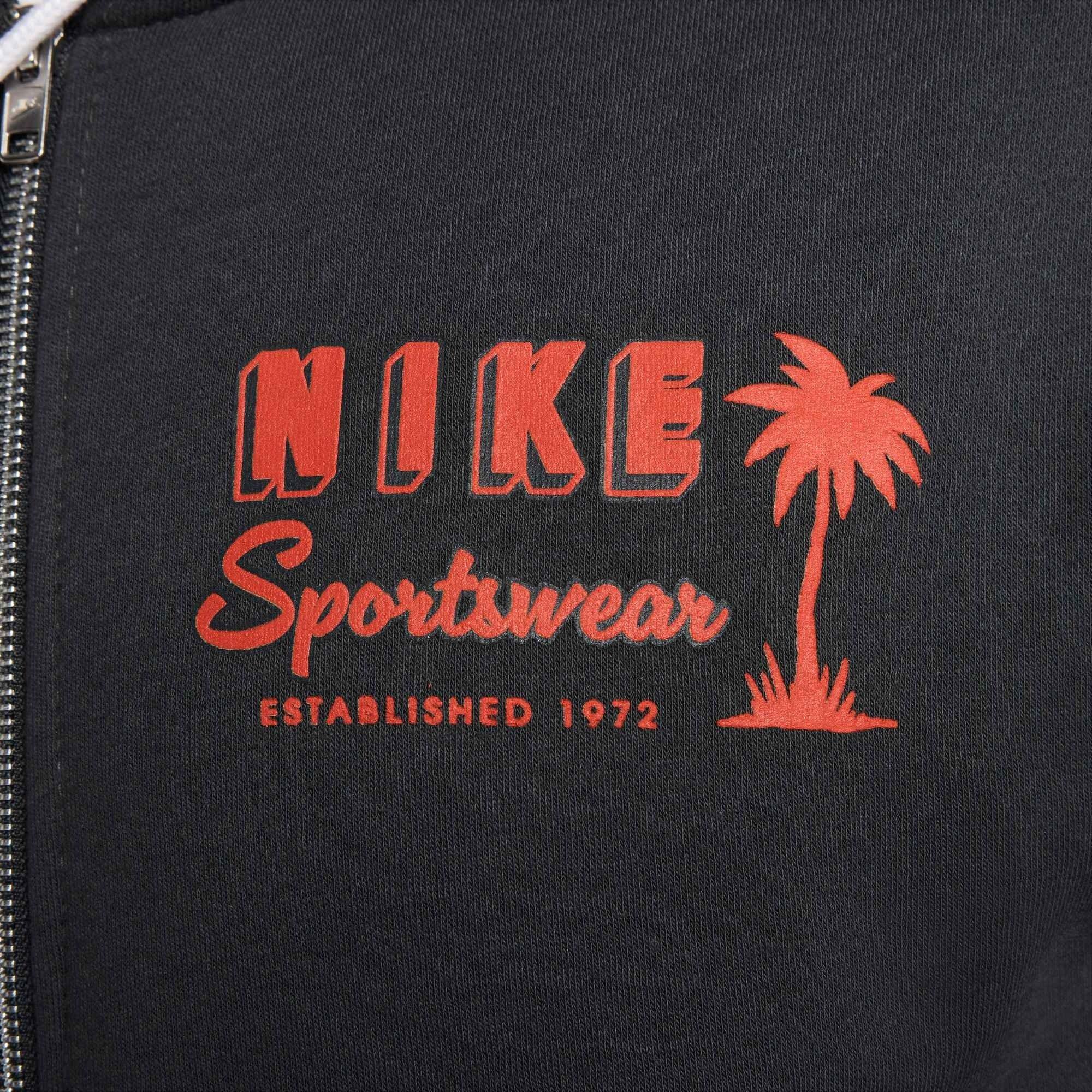 Nike Men's​ Club Sweet Full​-Zip Fleece ​Jacket​ - GREY Thumbnail View 4