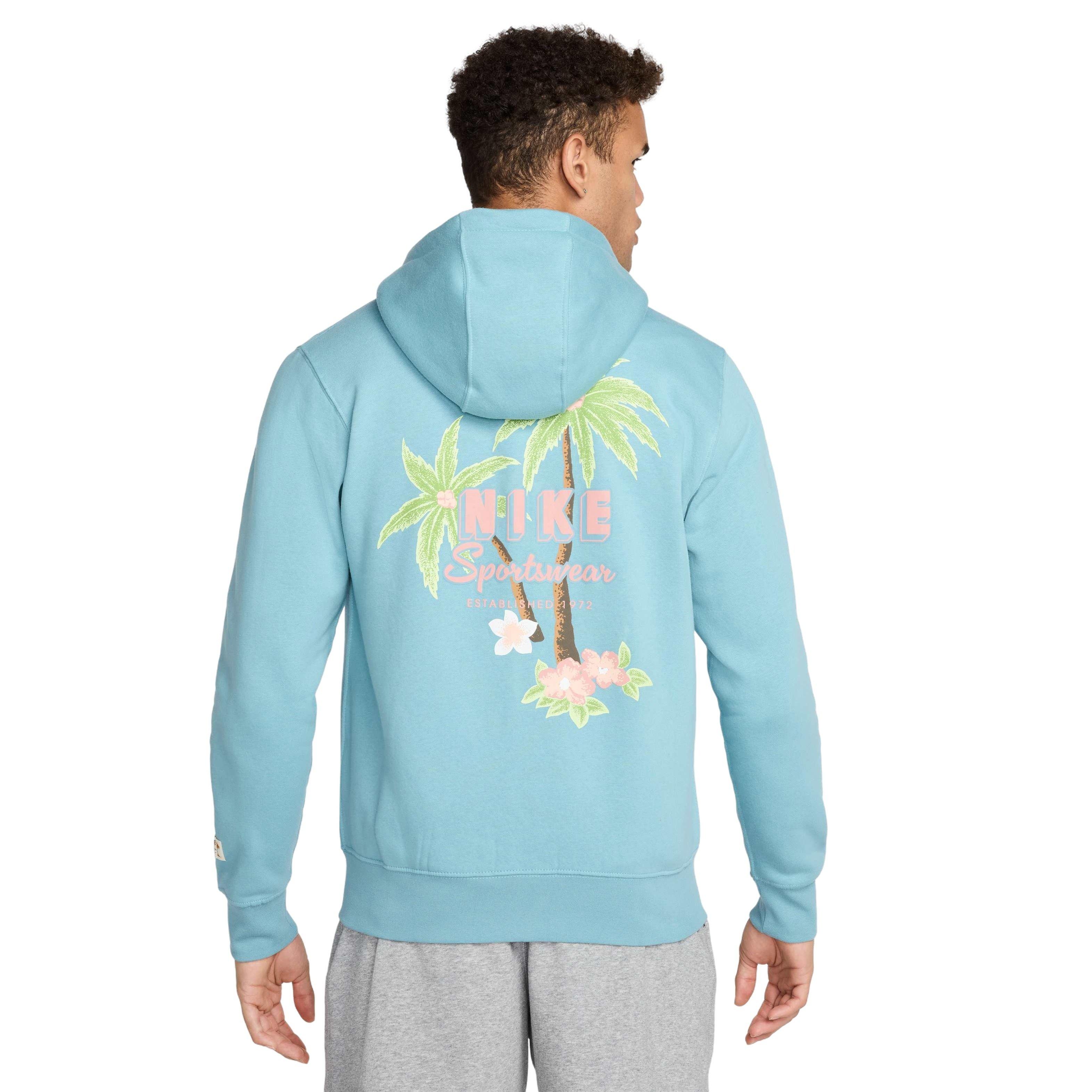 Nike Men's​ Club Sweet Full​-Zip Fleece ​Jacket​ - TURQUOISE  Thumbnail View 2