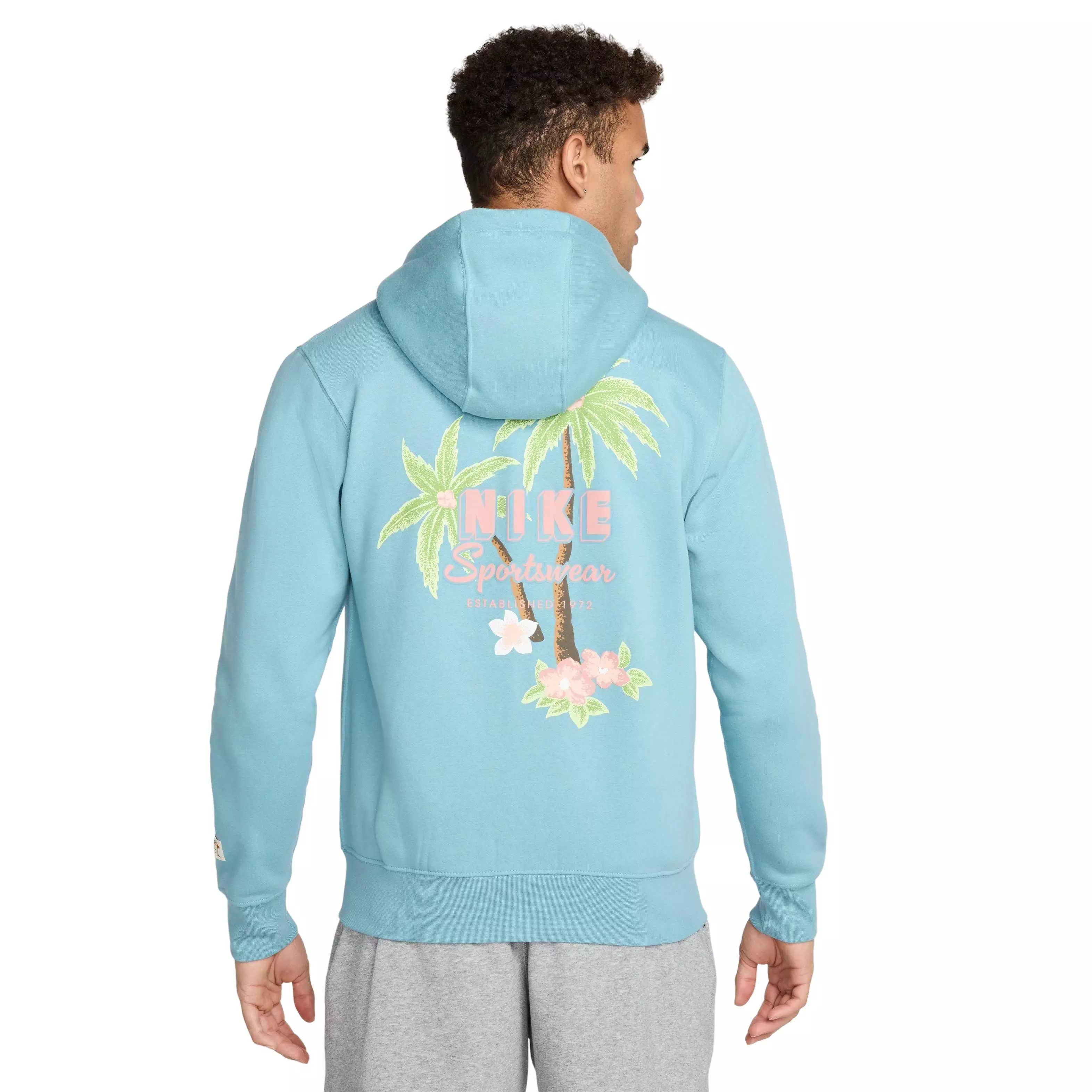 Nike Men's​ Club Sweet Full​-Zip Fleece ​Jacket​ - TURQUOISE 
