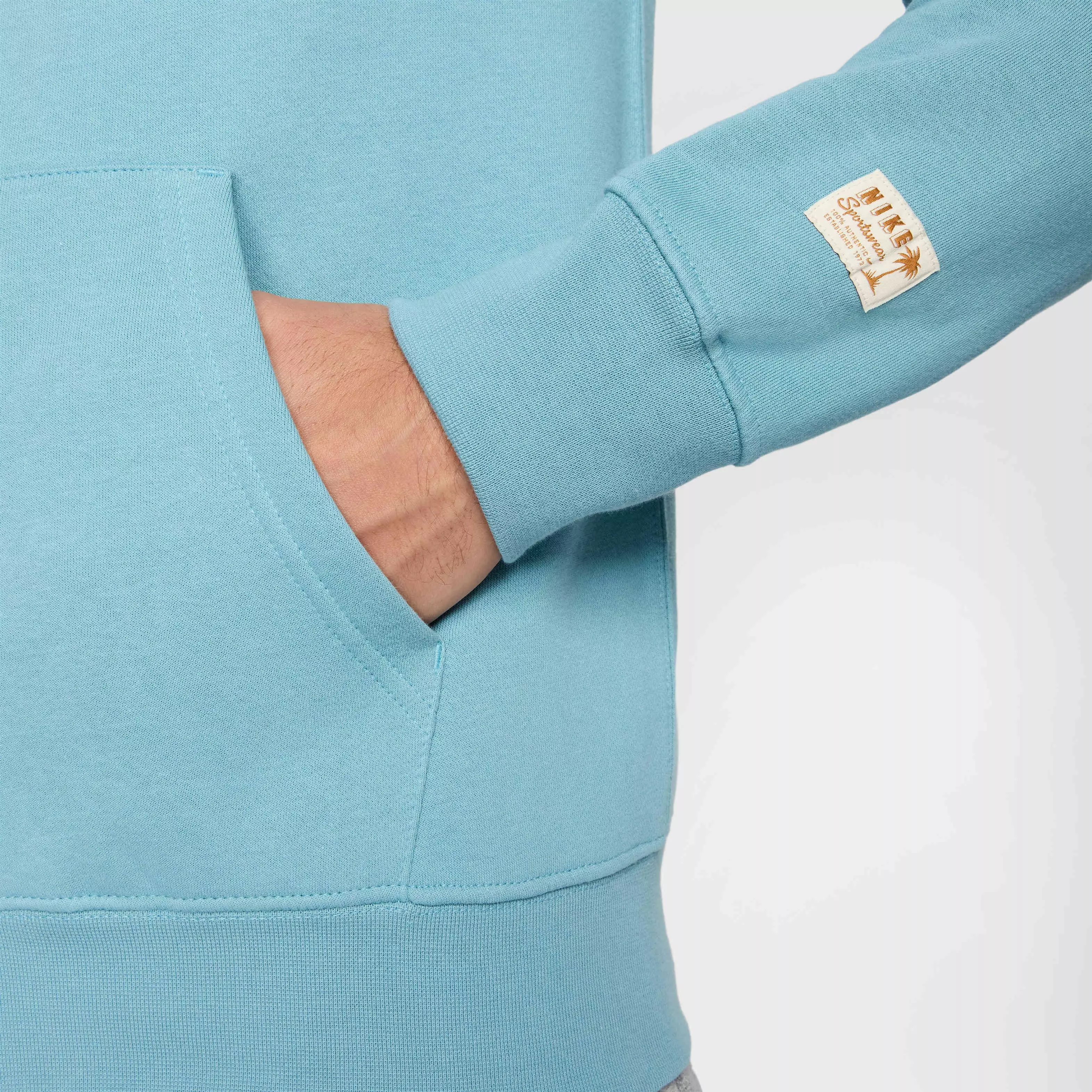 Nike Men's​ Club Sweet Full​-Zip Fleece ​Jacket​ - TURQUOISE 