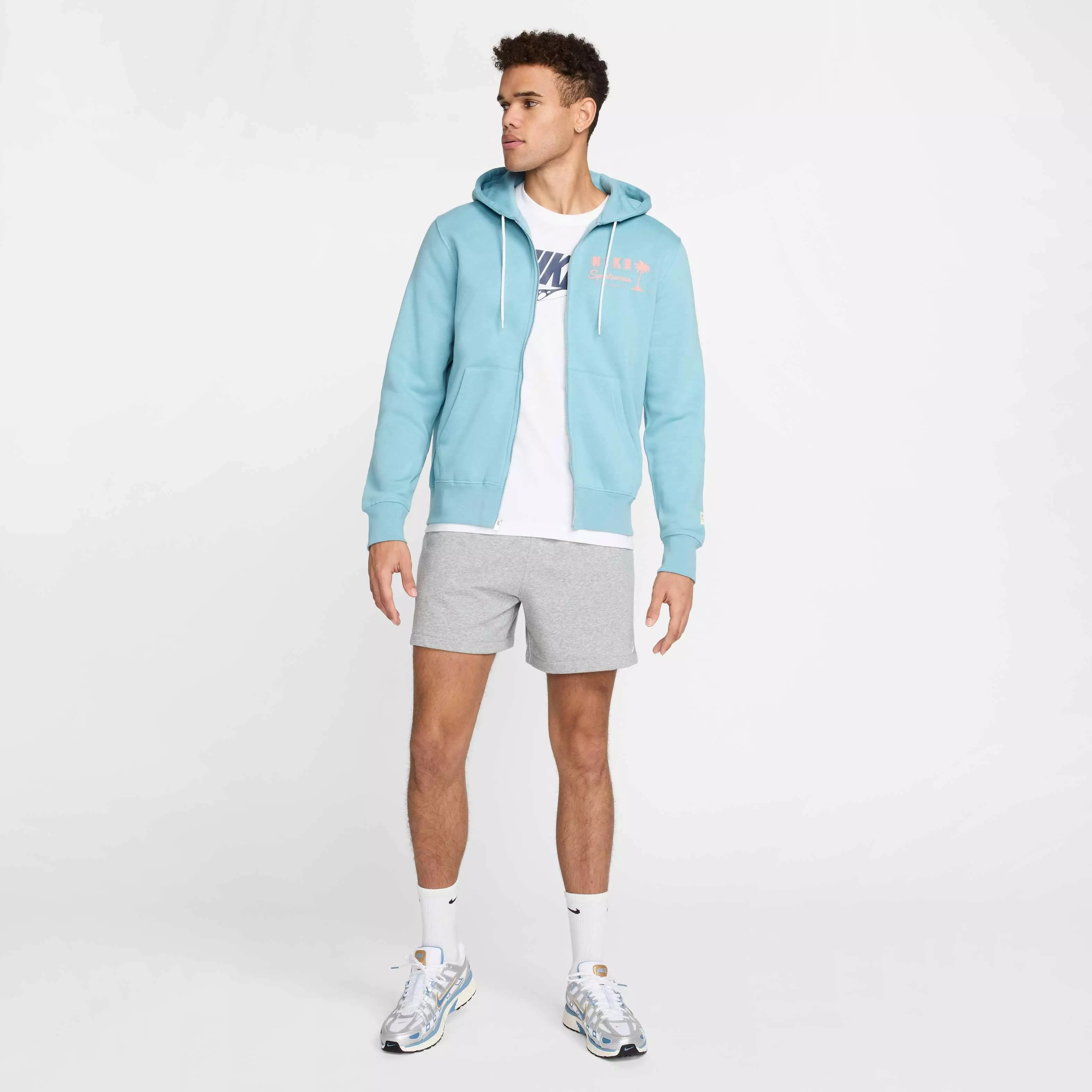 Nike Men's​ Club Sweet Full​-Zip Fleece ​Jacket​ - TURQUOISE 