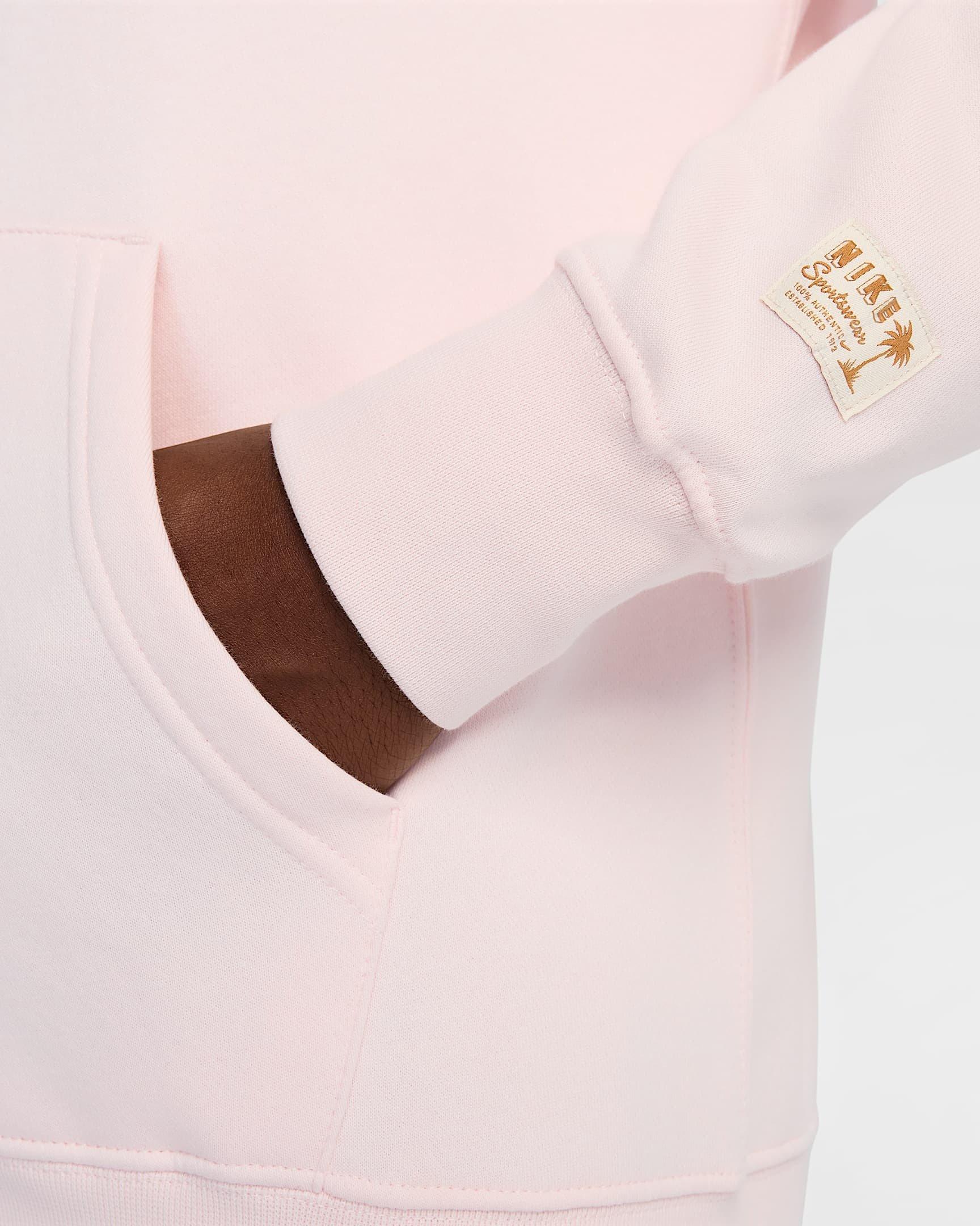 Nike Men's​ Club Sweet Full​-Zip Fleece ​Jacket​ - PINK Thumbnail View 4