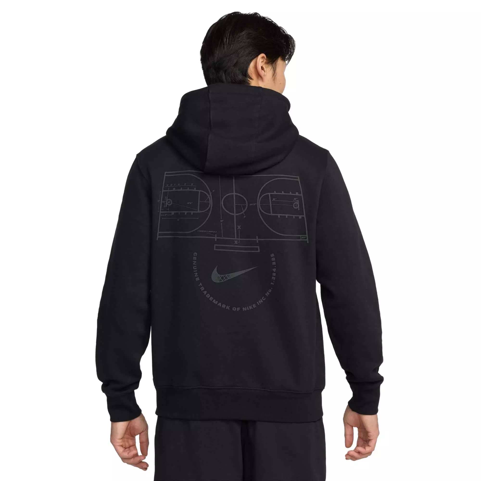 Nike Men's Club ​Pullover BB ASW Bay Fleece Hoodie - BLACK