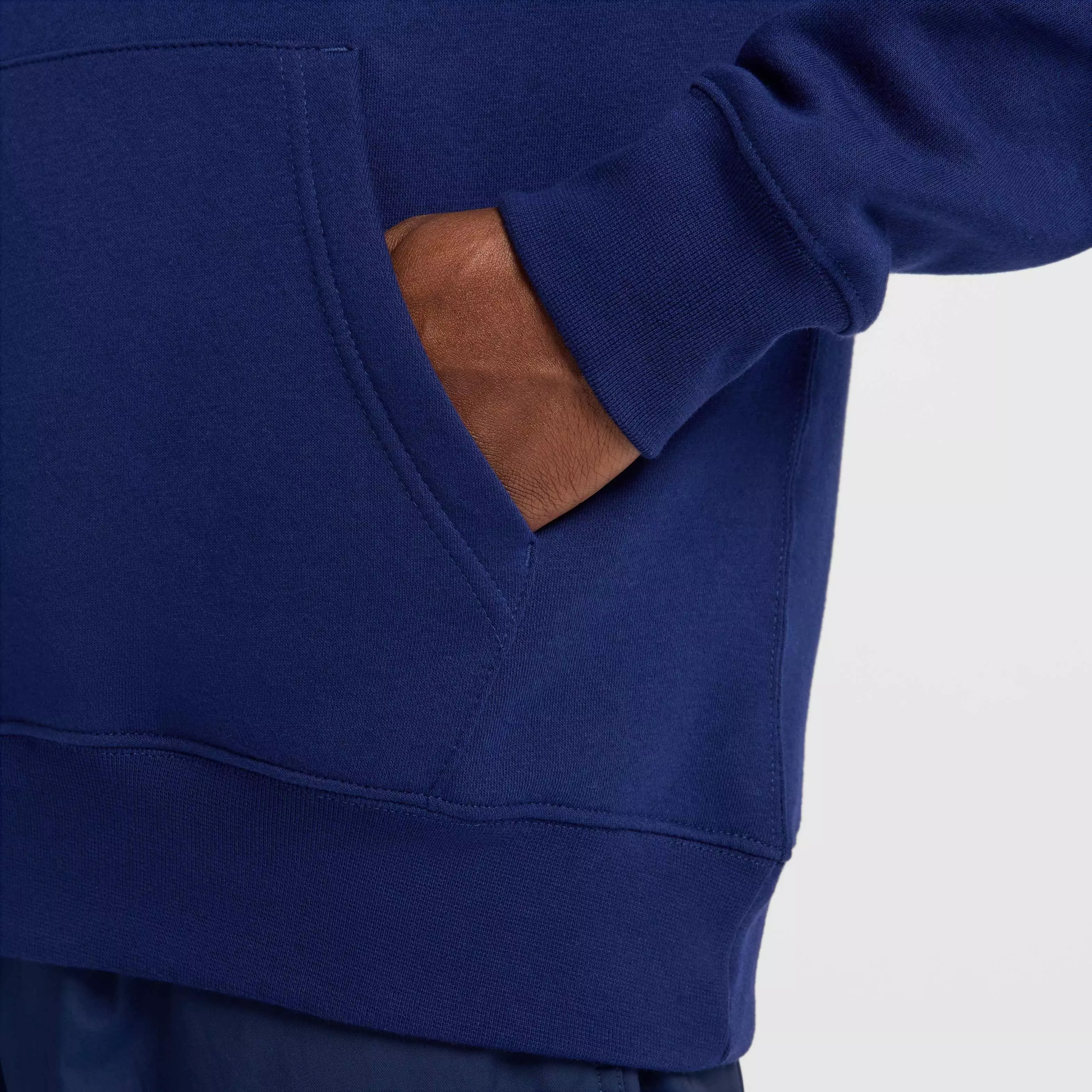 Nike Men's Club ​Pullover BB ASW Bay Fleece Hoodie - BLUE