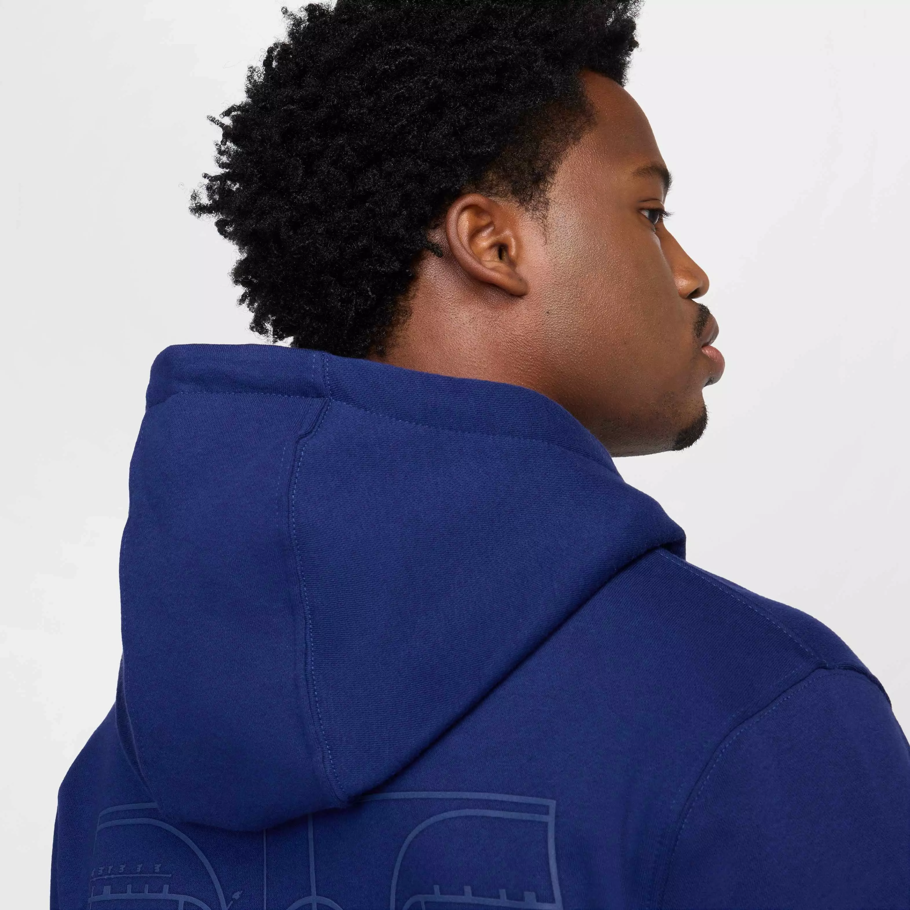 Nike Men's Club ​Pullover BB ASW Bay Fleece Hoodie - BLUE