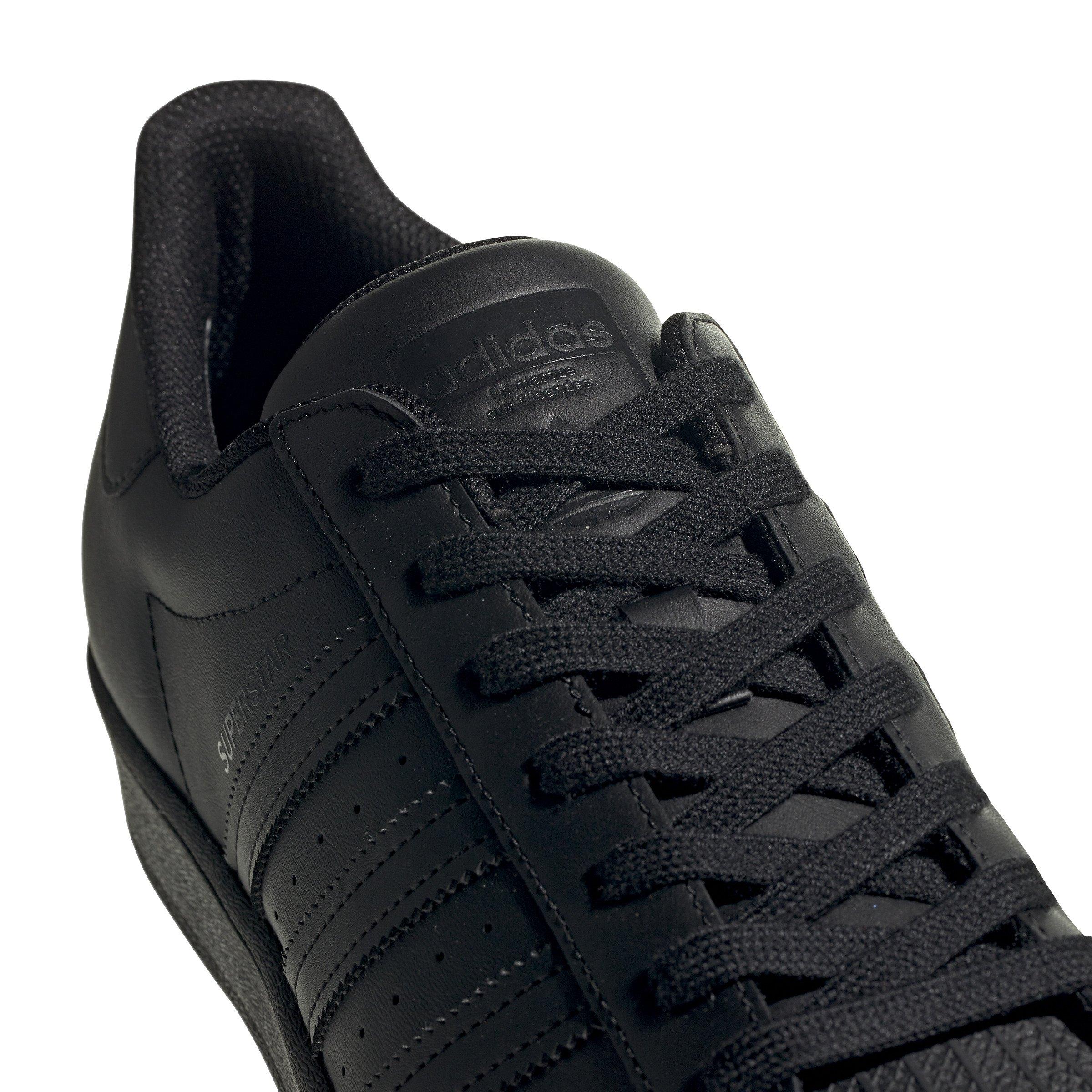 adidas Originals Superstar "Black" Grade School Boys' Shoe - BLACK Thumbnail View 7