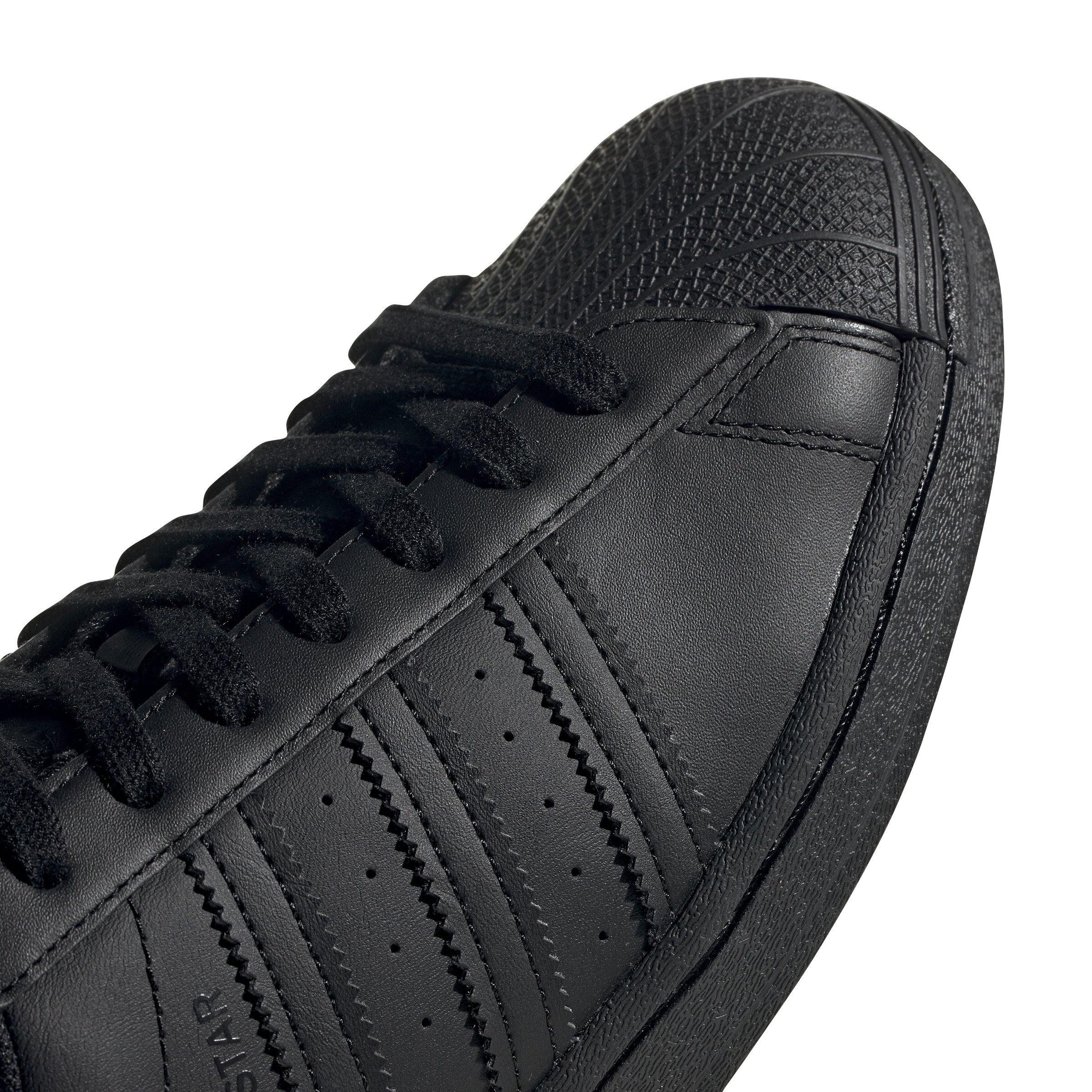 adidas Originals Superstar "Black" Grade School Boys' Shoe - BLACK Thumbnail View 8