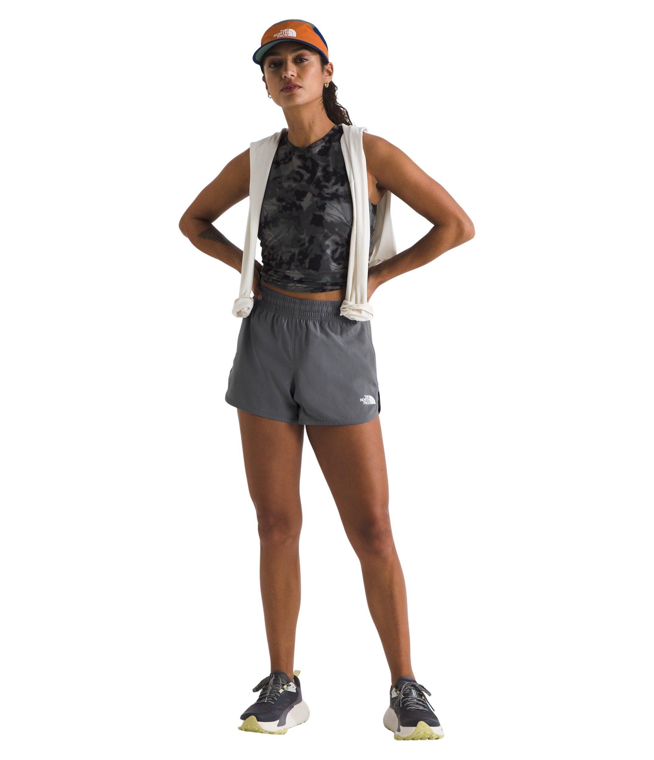 The North Face Women's Flex Woven 3" Shorts -Dk Grey - DK GREY Thumbnail View 5