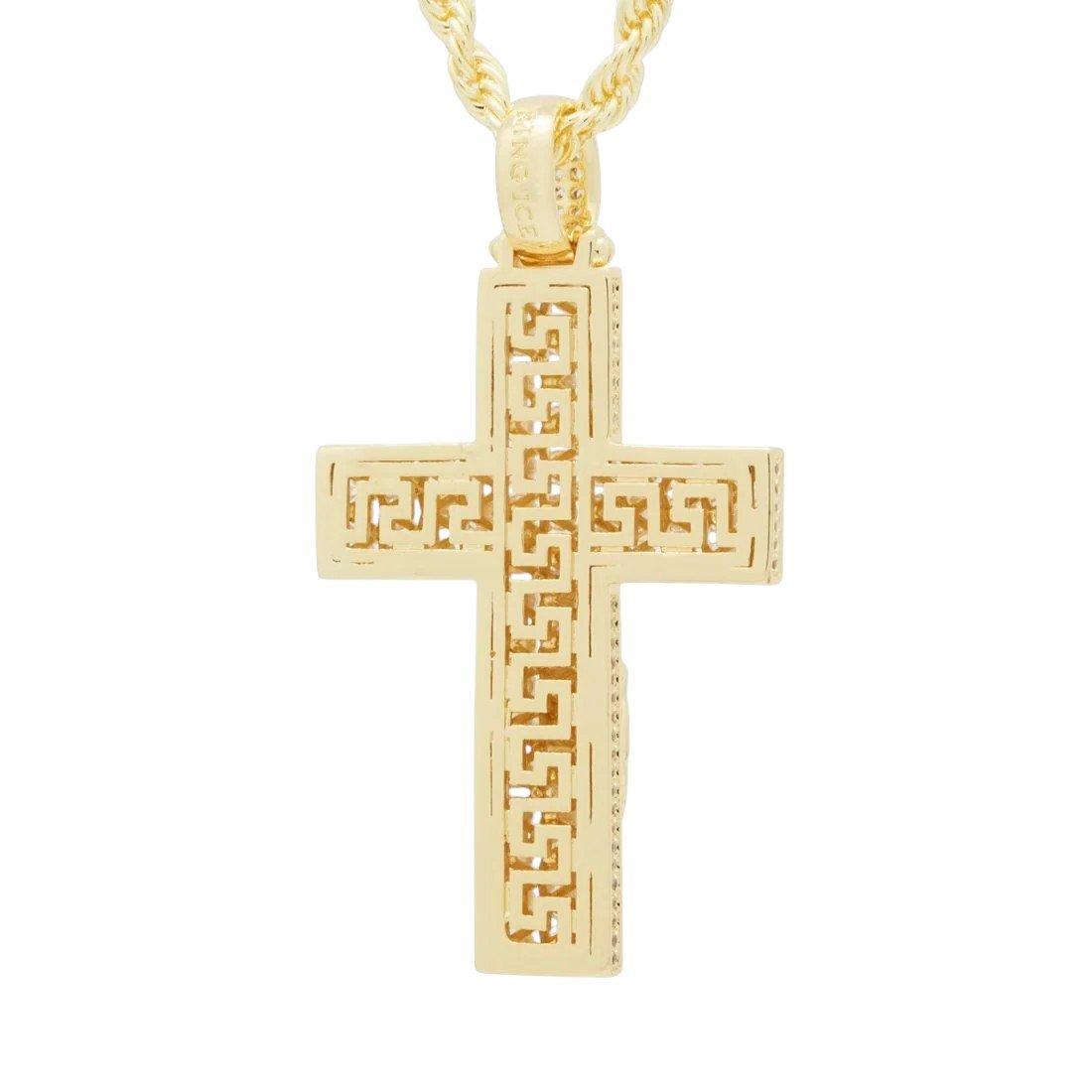 King Ice x Notorious B.I.G.-Biggie Crucifix Necklace - Gold - GOLD