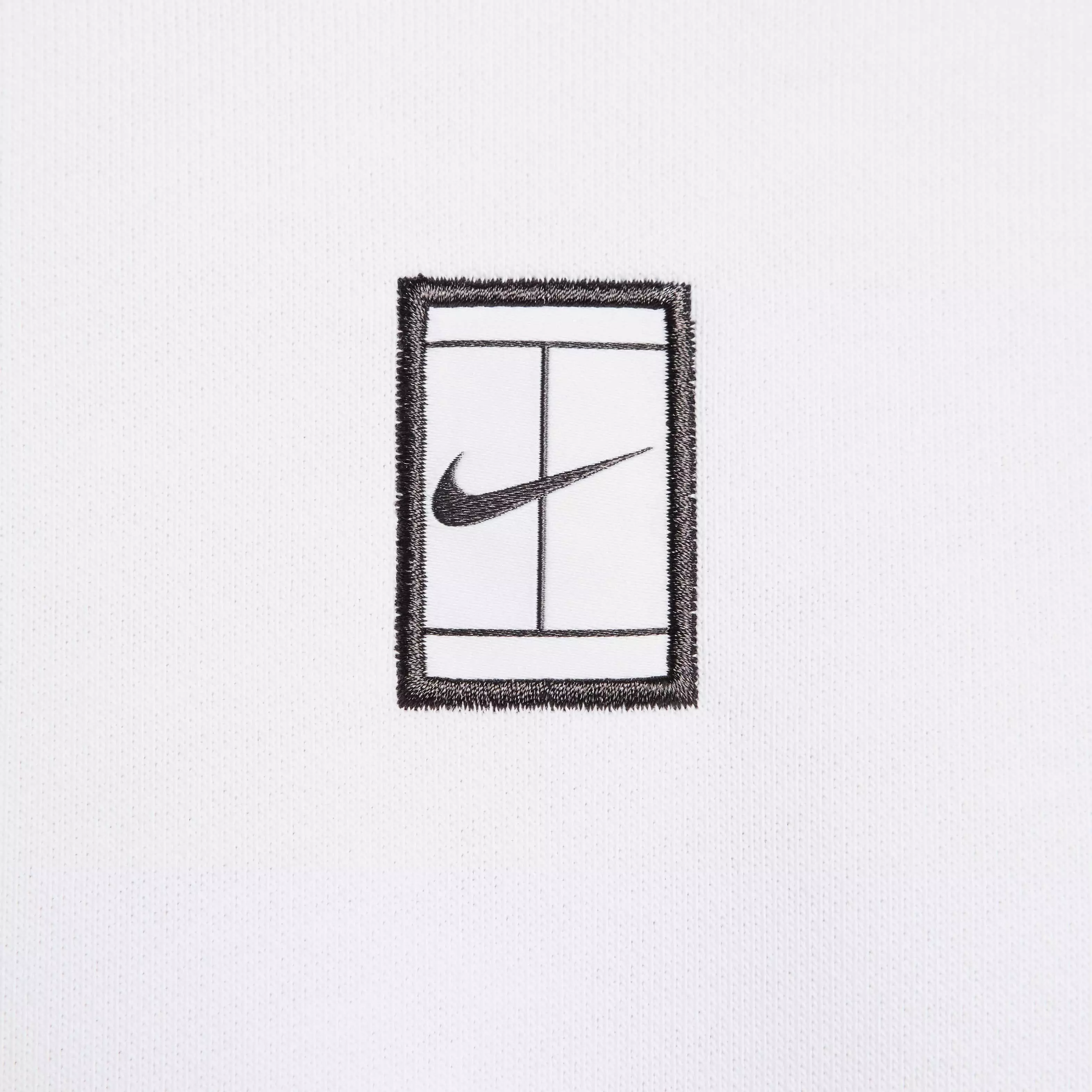 Nike Men's​ Court Heritage Dri-FIT Fleece Crew -White - WHITE