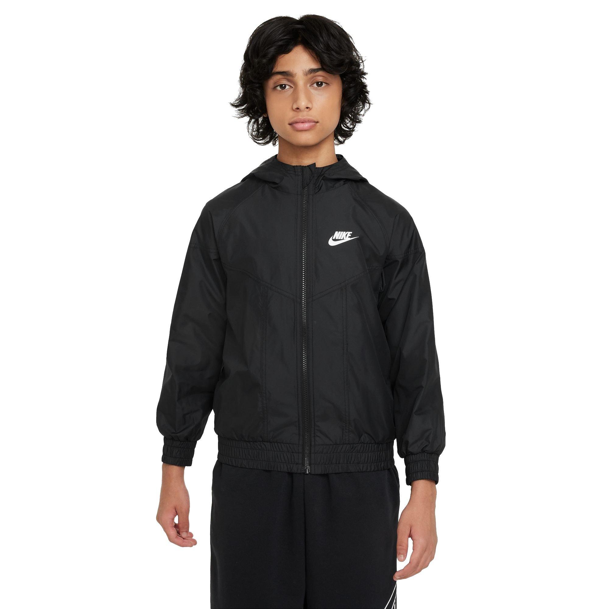 Nike Big Kids' Sportswear Repel Windrunner Hooded Jacket - BLACK