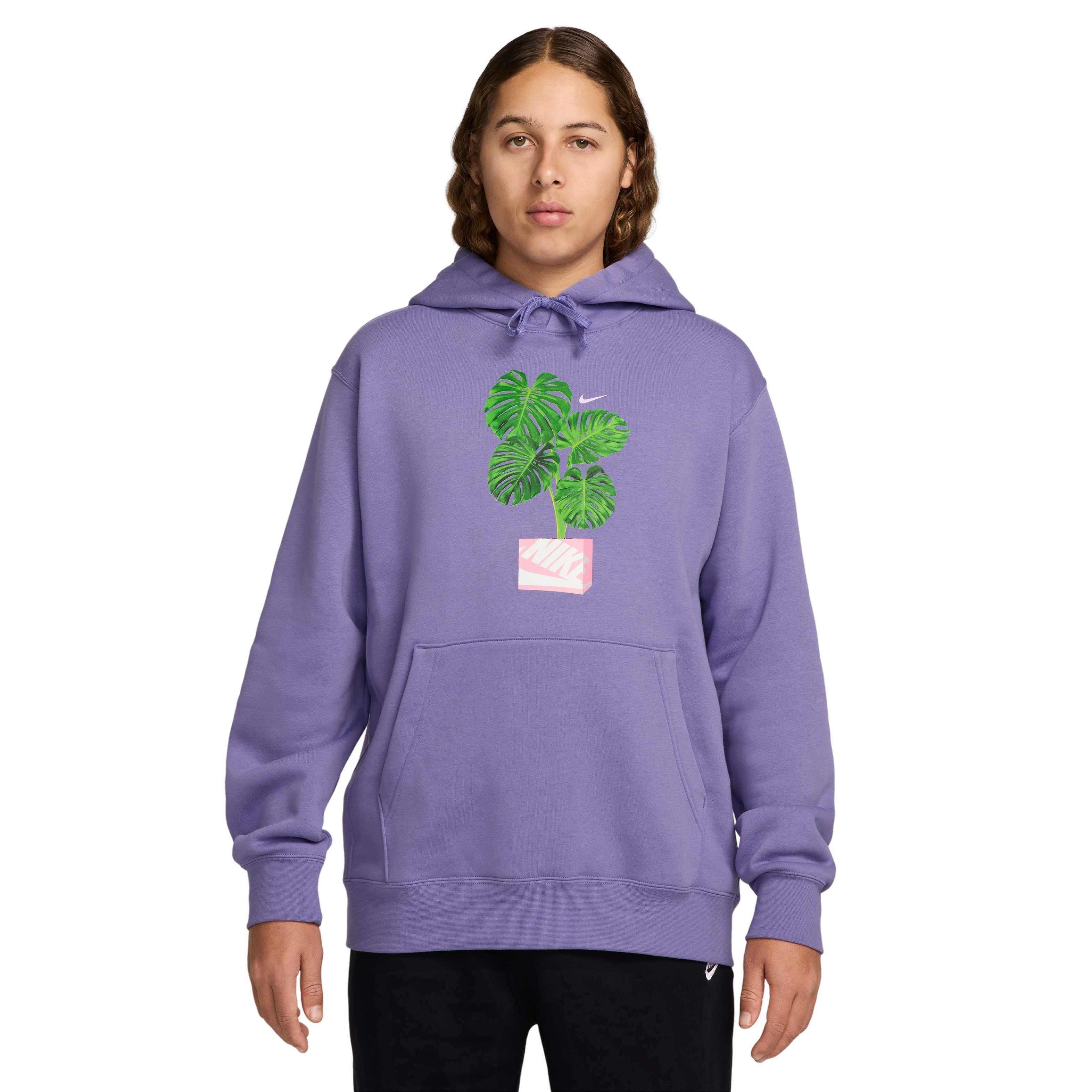 Nike Unisex Club​ BB Modern Pullover Hoodie - PURPLE Thumbnail View 1