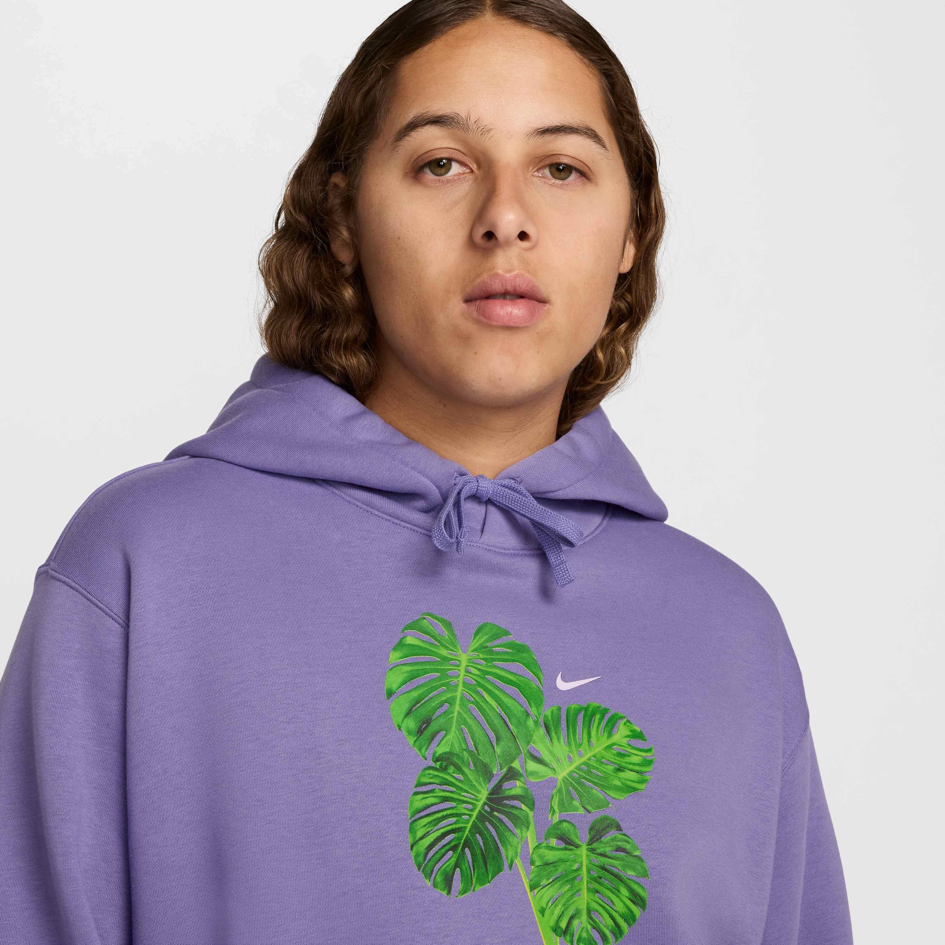 Nike Unisex Club​ BB Modern Pullover Hoodie - PURPLE Thumbnail View 3