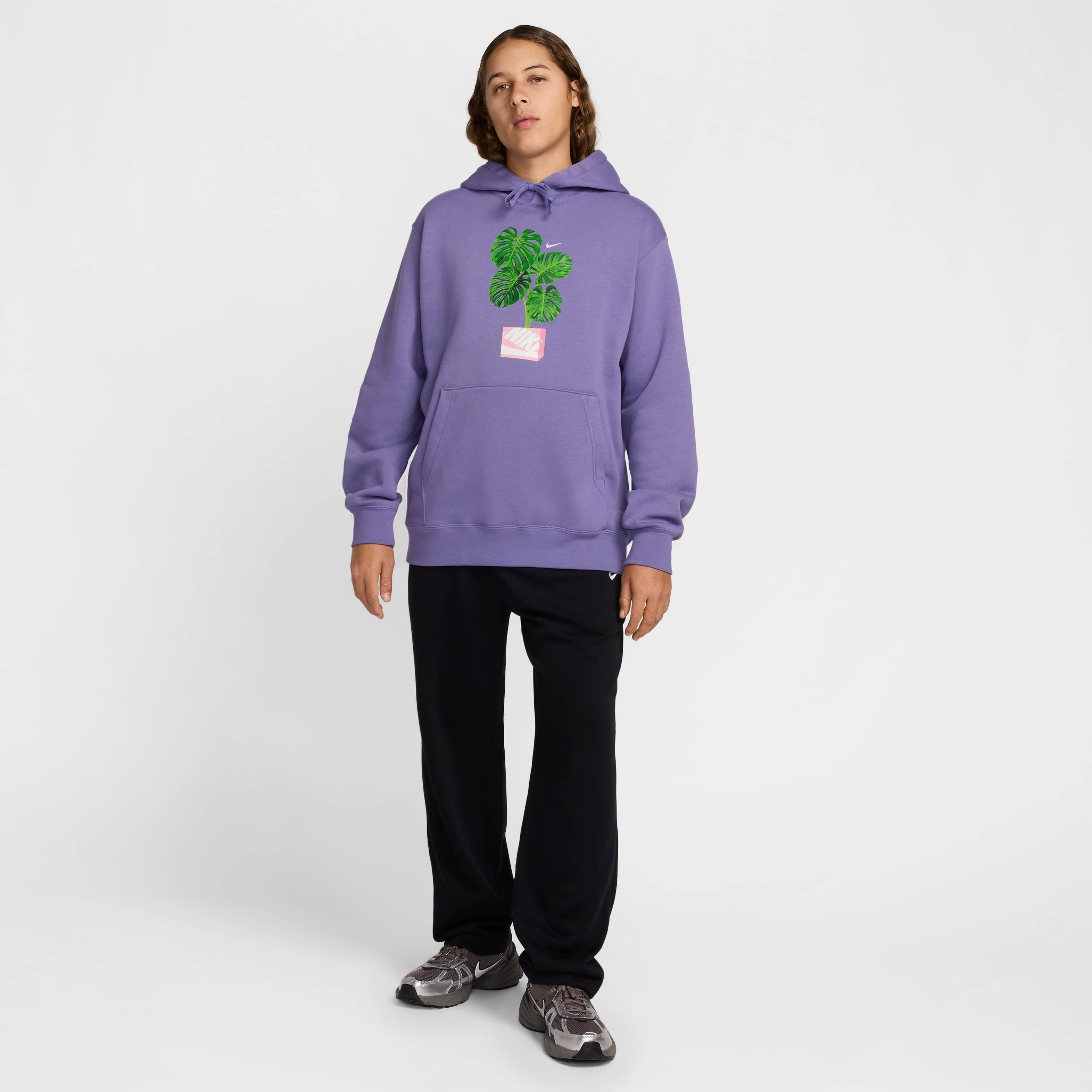 Nike Unisex Club​ BB Modern Pullover Hoodie - PURPLE Thumbnail View 7