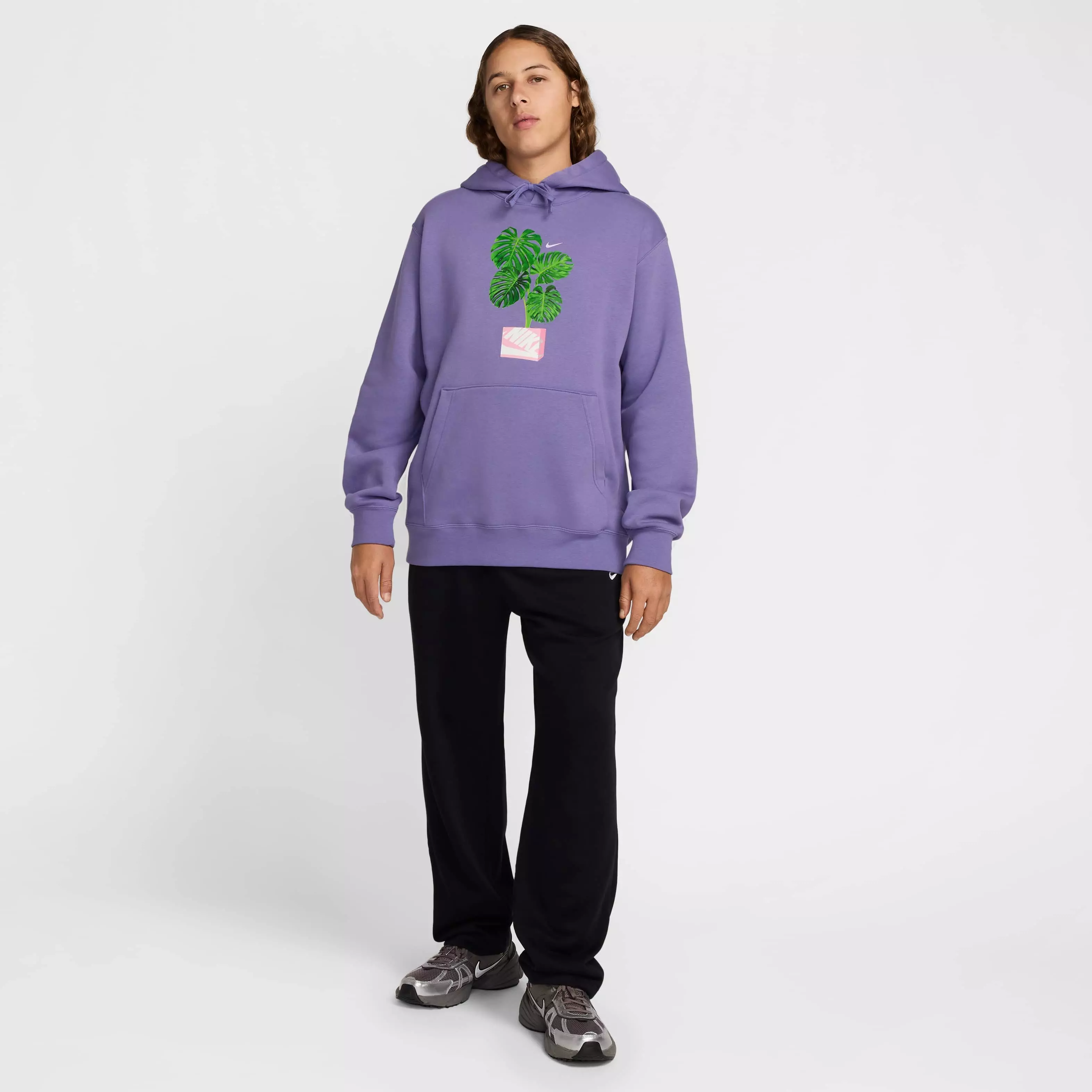 Nike Unisex Club​ BB Modern Pullover Hoodie - PURPLE