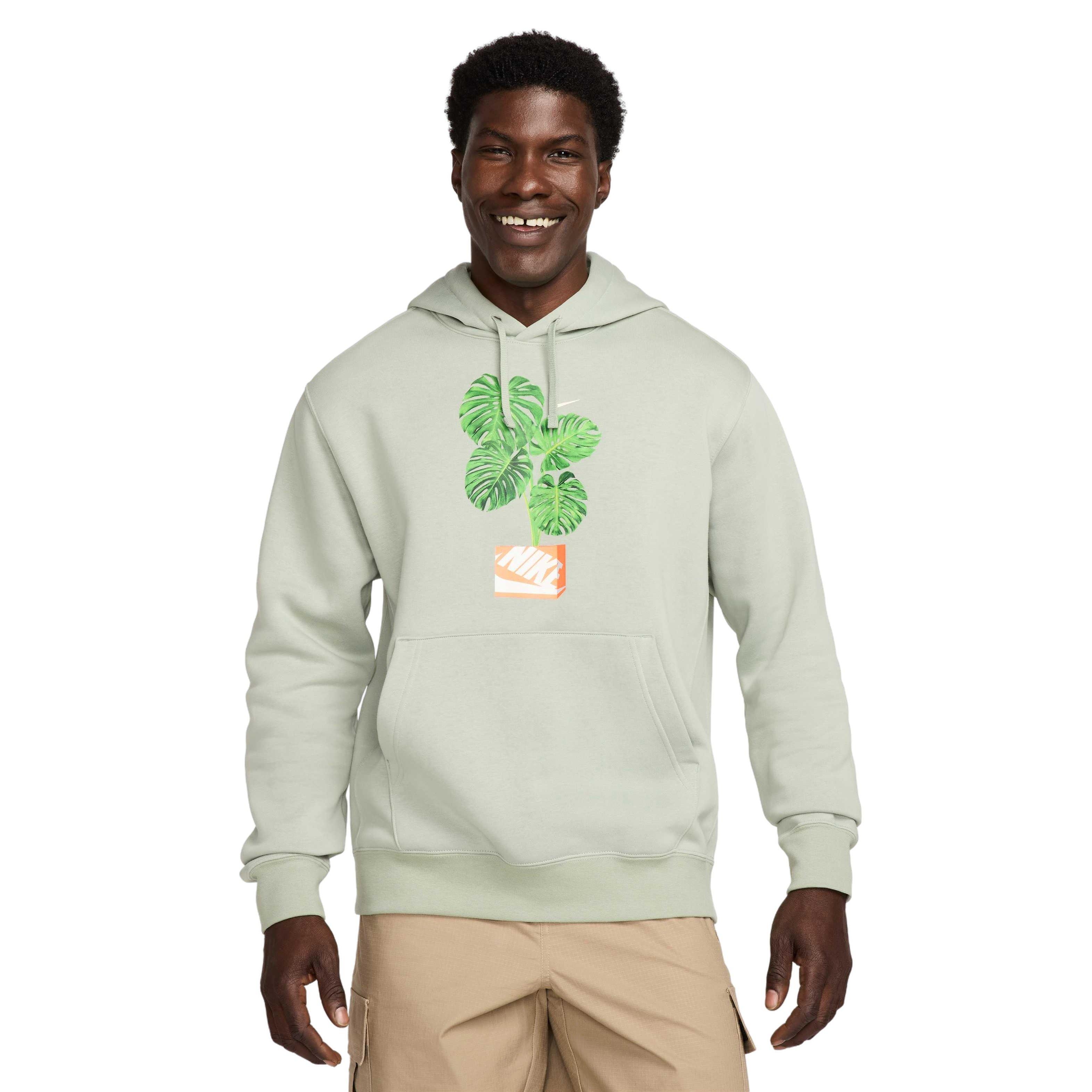 Nike Unisex Club​ BB Modern Pullover Hoodie - GREEN Thumbnail View 1