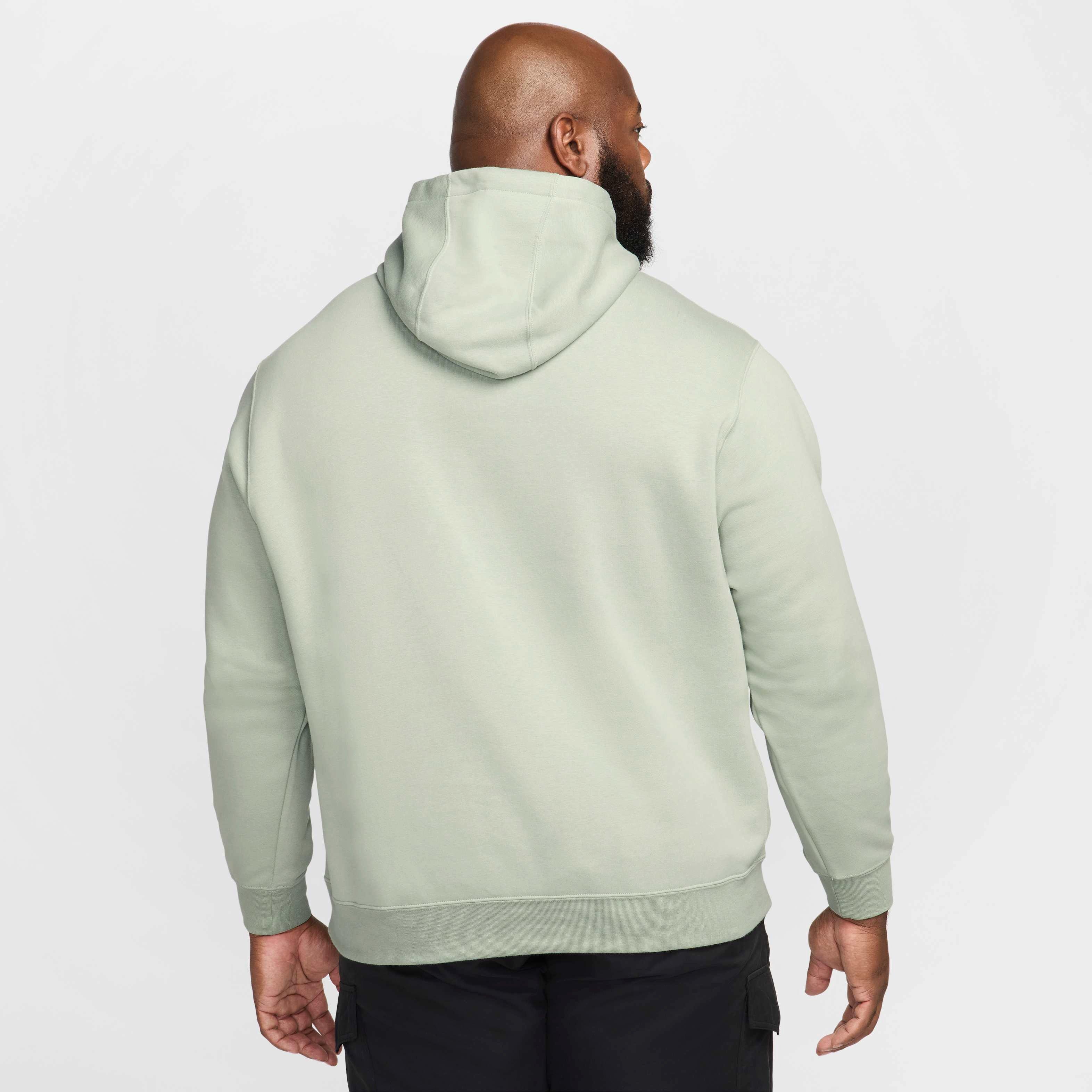 Nike Unisex Club​ BB Modern Pullover Hoodie - GREEN Thumbnail View 8