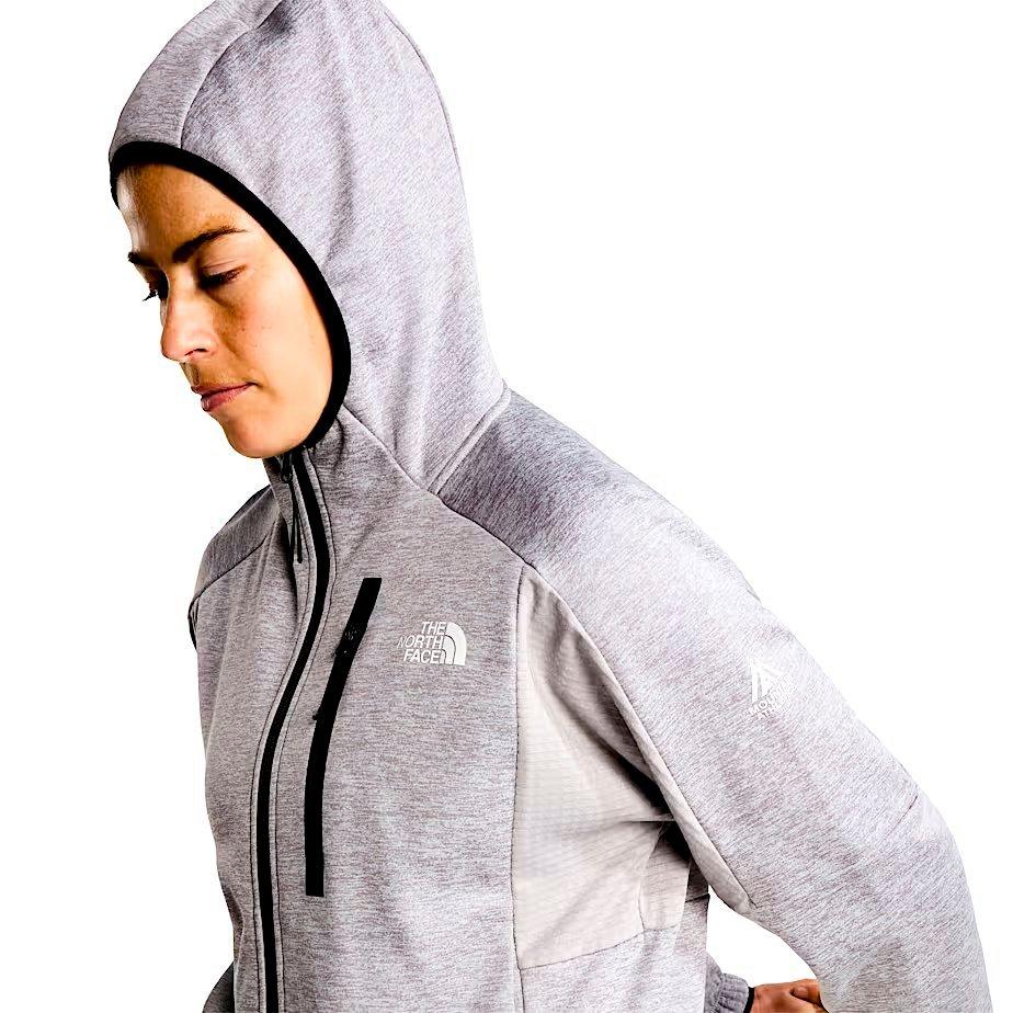 The North Face Women's Mountain Athletics&trade; Fleece Full-Zip Jacket - Grey - GREY Thumbnail View 4