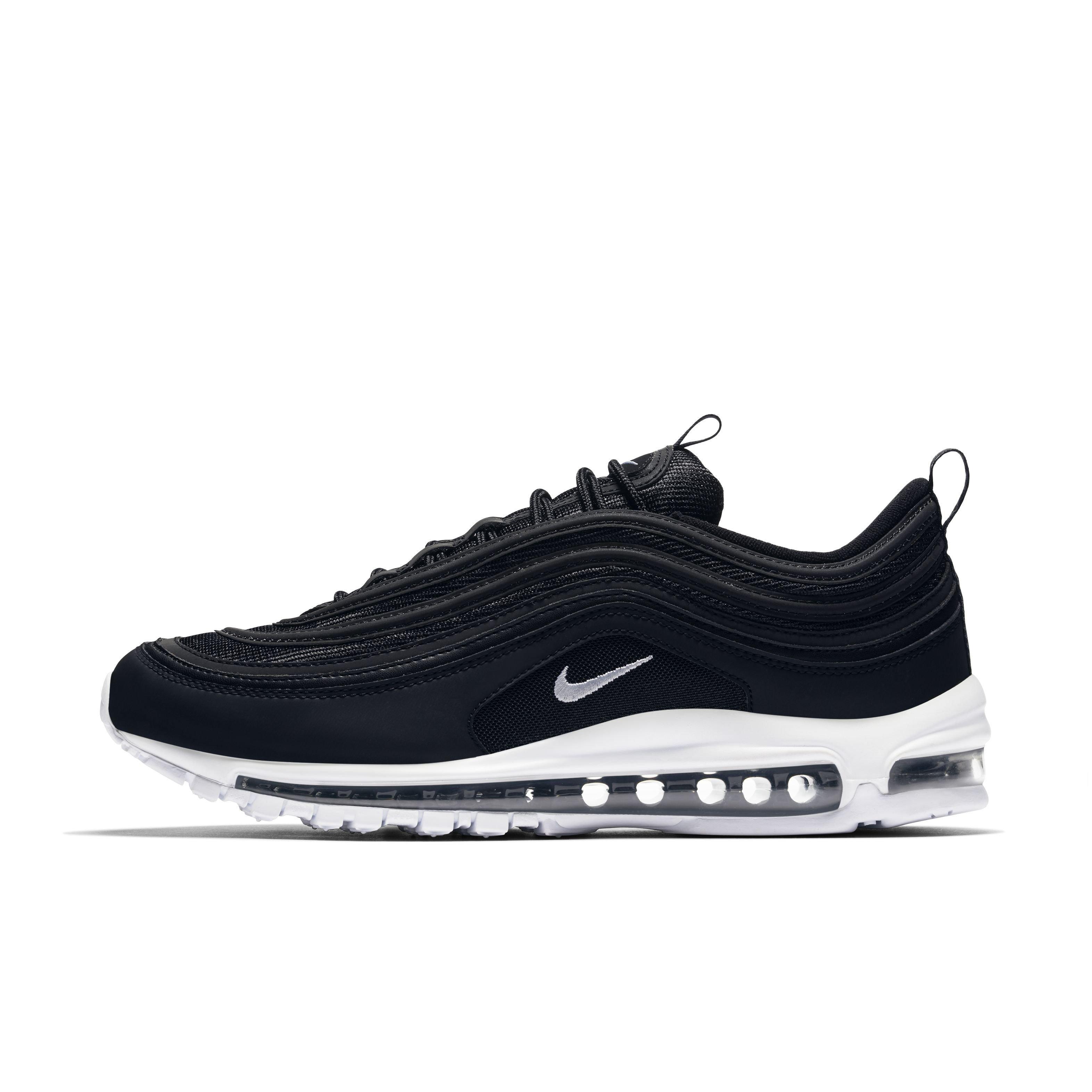 Nike Air Max 97 "Black/White" Grade School Boys' Shoe - BLACK Thumbnail View 2