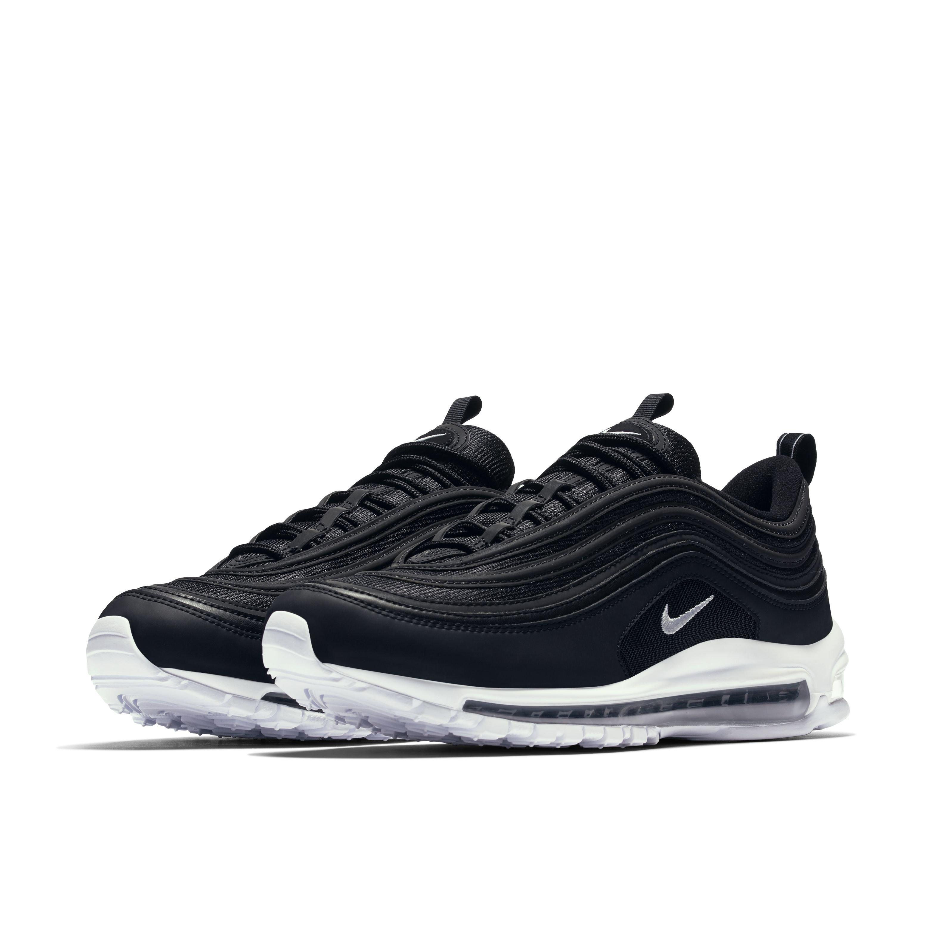 Nike Air Max 97 "Black/White" Grade School Boys' Shoe - BLACK Thumbnail View 3