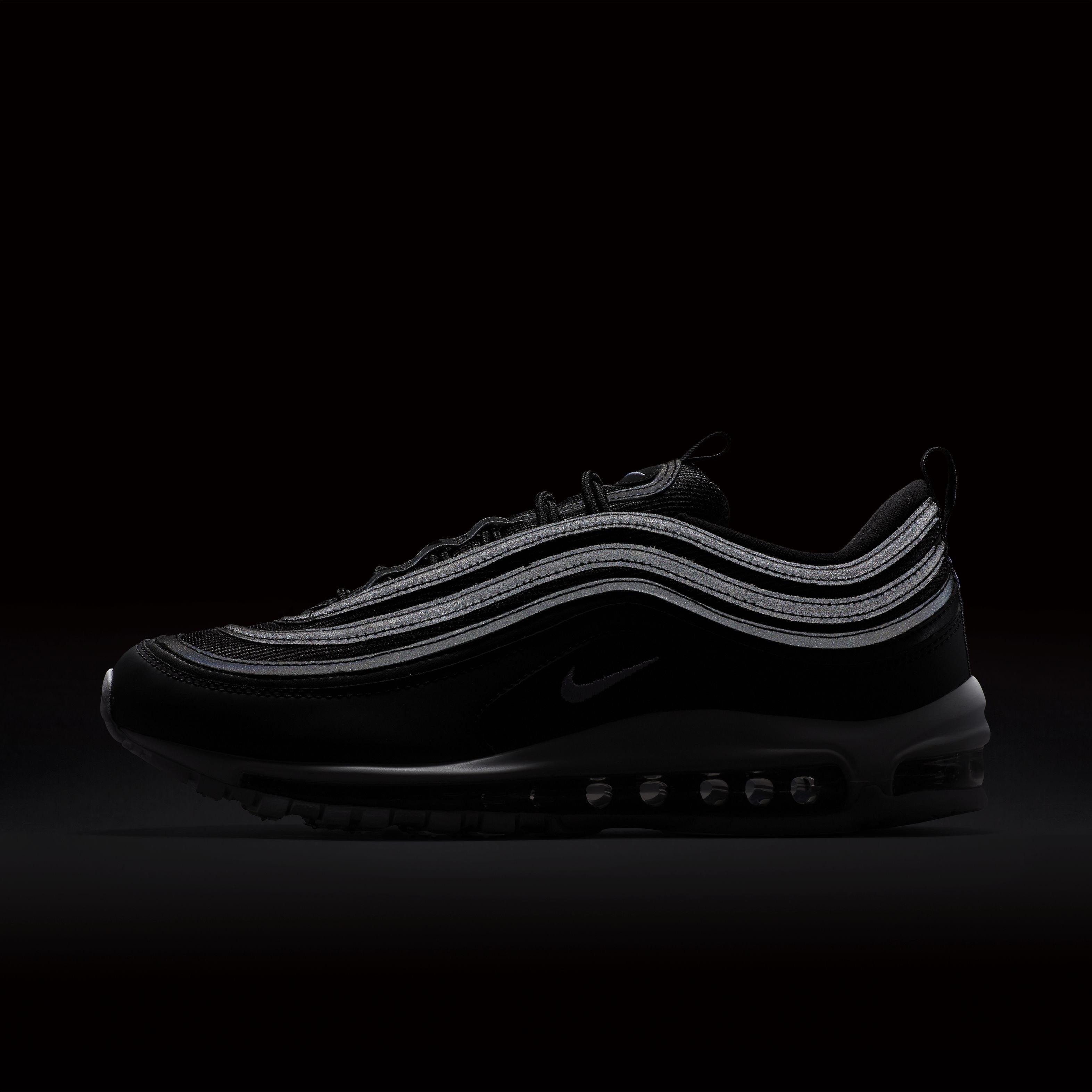 Nike Air Max 97 "Black/White" Grade School Boys' Shoe - BLACK Thumbnail View 7