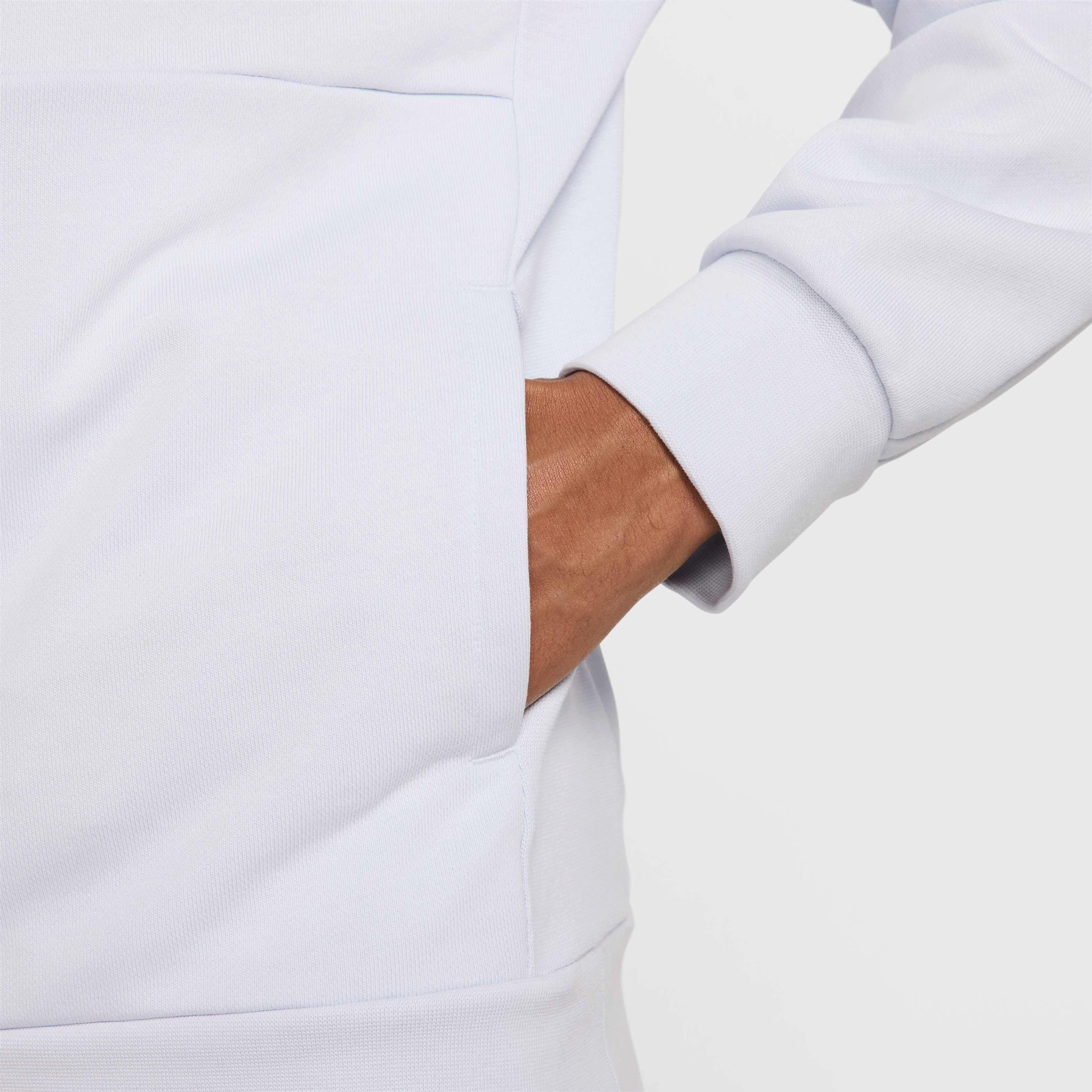 NikeCourt Men's Dri-FIT Fleece Tennis Hoodie - GREY Thumbnail View 5