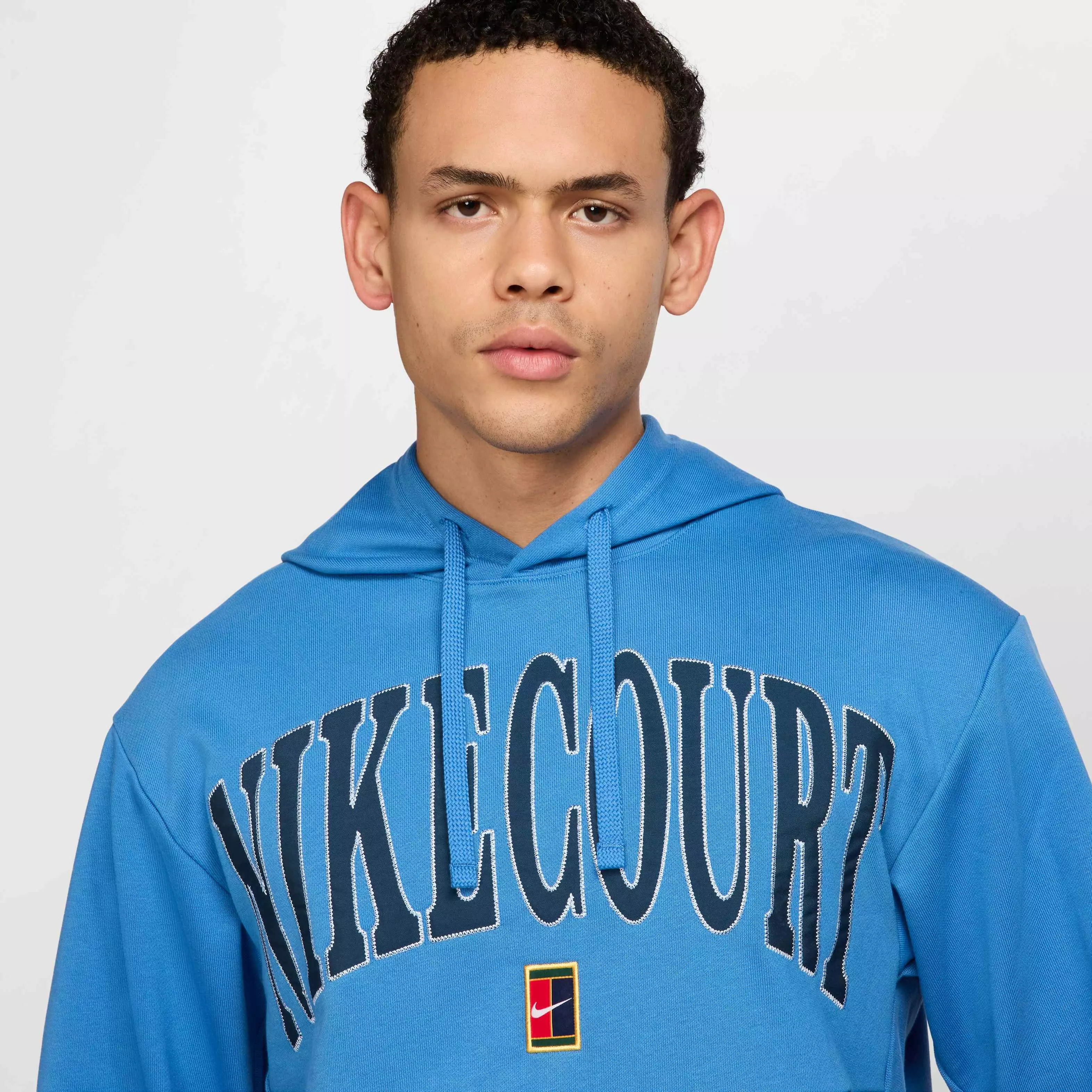 NikeCourt Men's Dri-FIT Fleece Tennis Hoodie - BLUE