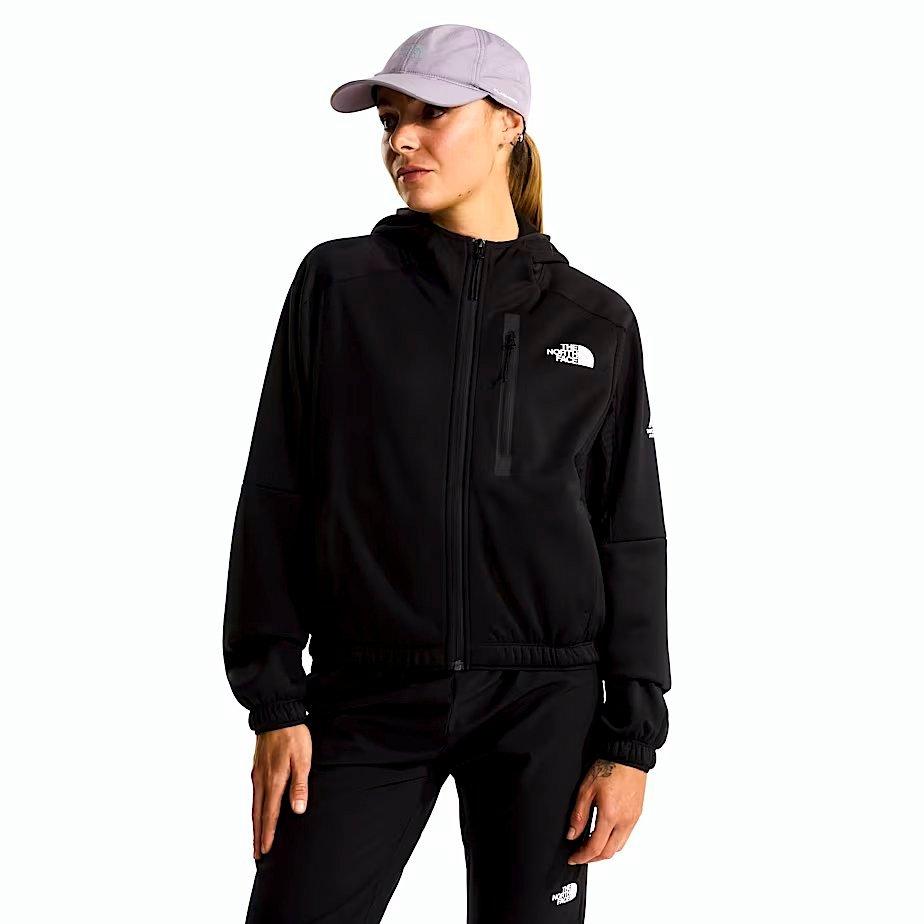 The North Face Women's Mountain Athletics&trade; Fleece Full-Zip Jacket - Black - BLACK Thumbnail View 1
