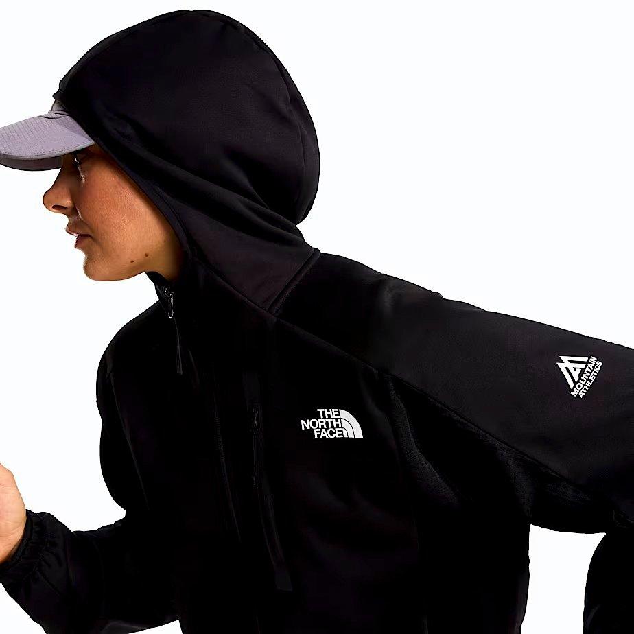 The North Face Women's Mountain Athletics&trade; Fleece Full-Zip Jacket -Black - BLACK Thumbnail View 3