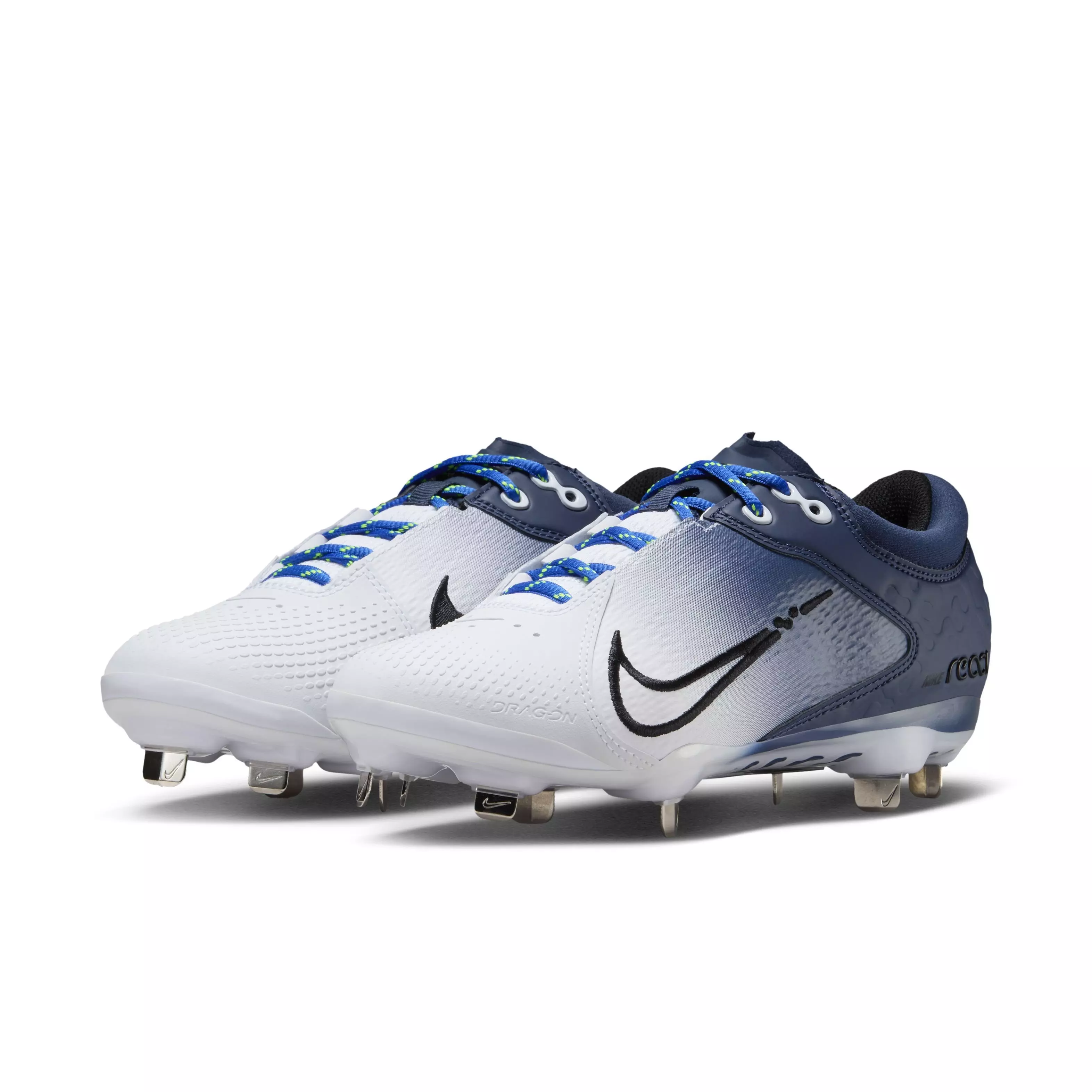 Nike Hyperdiamond 4 Elite "Midnight Navy/Black/White/Volt" Women's Softball Cleat - NAVY/BLACK/WHITE/VOLT