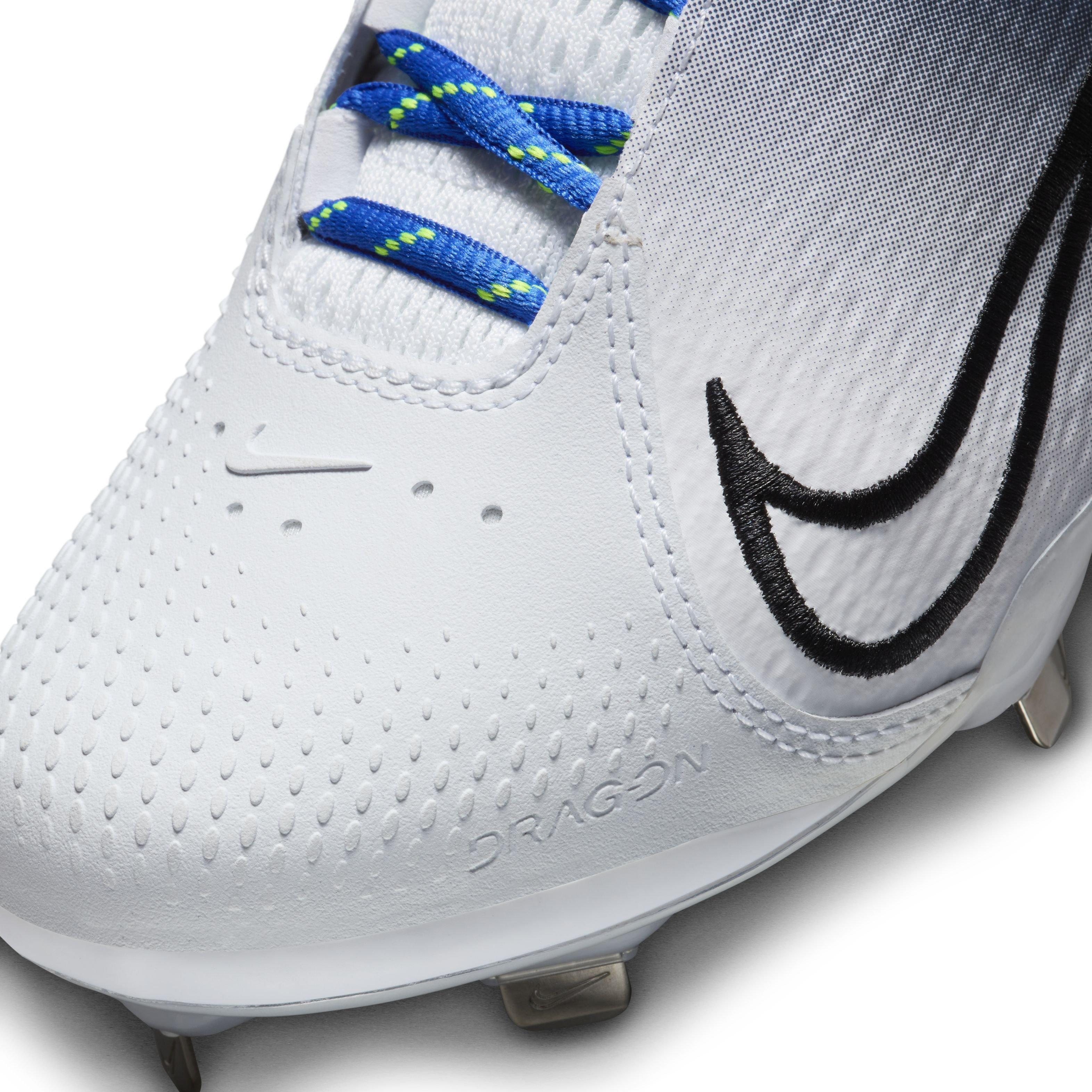 Nike Hyperdiamond 4 Elite "Midnight Navy/Black/White/Volt" Women's Softball Cleat - NAVY/BLACK/WHITE/VOLT Thumbnail View 8