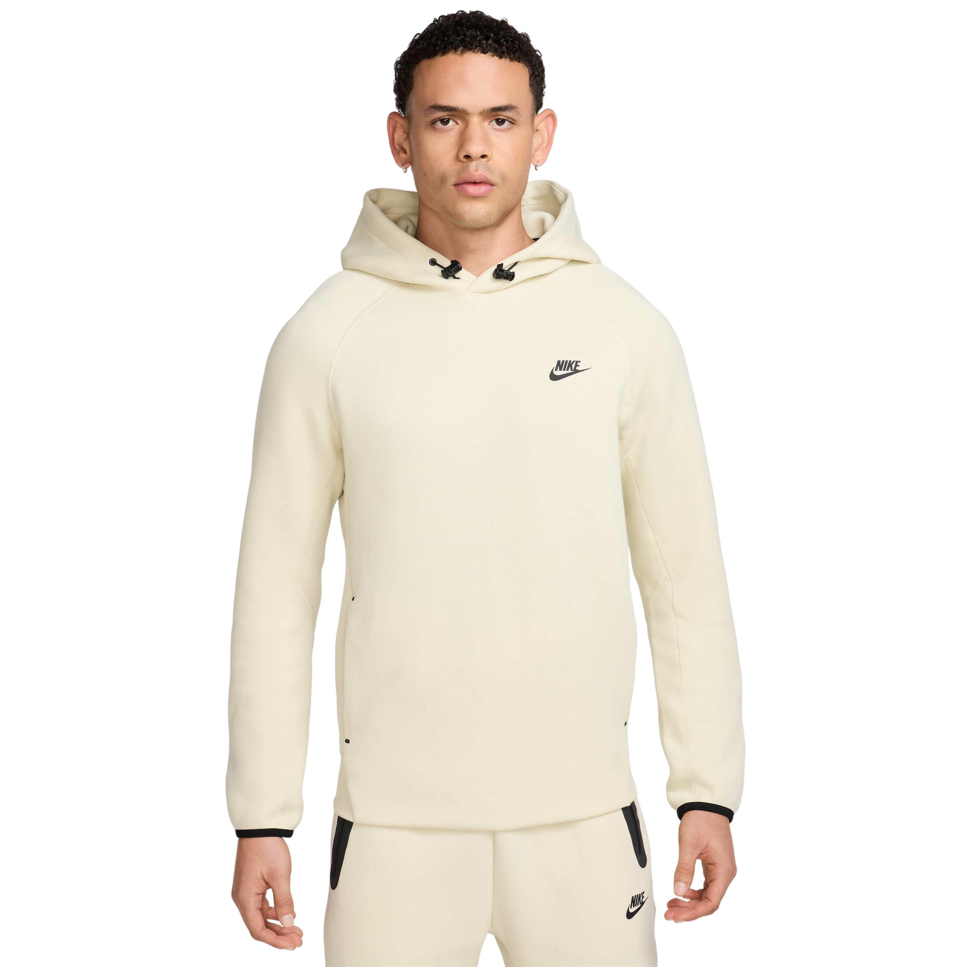 Nike​ Men's Sportswear Tech Fleece Pullover Hoodie - LT KHAKI Thumbnail View 1