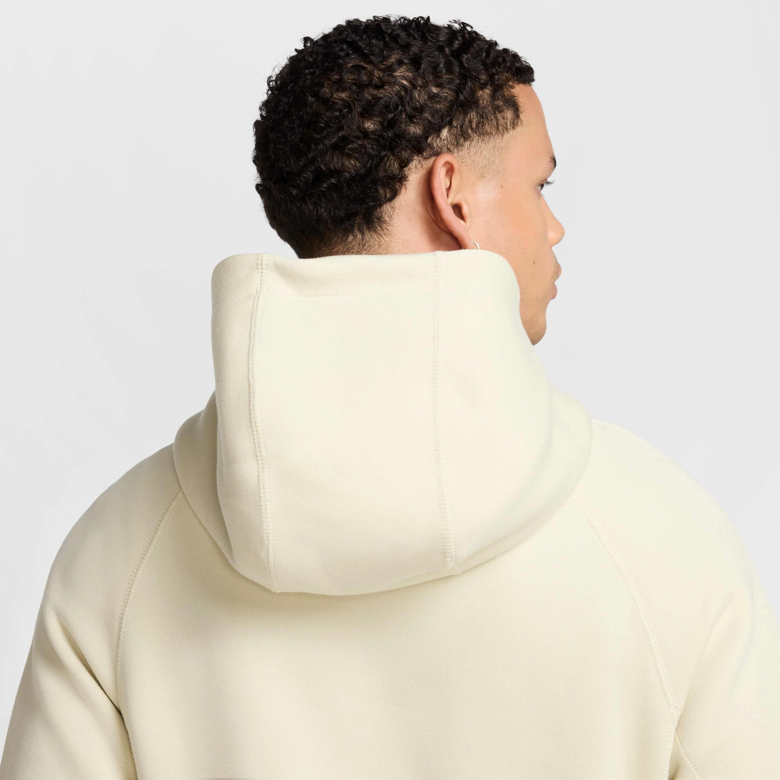 Nike​ Men's Sportswear Tech Fleece Pullover Hoodie - LT KHAKI Thumbnail View 6