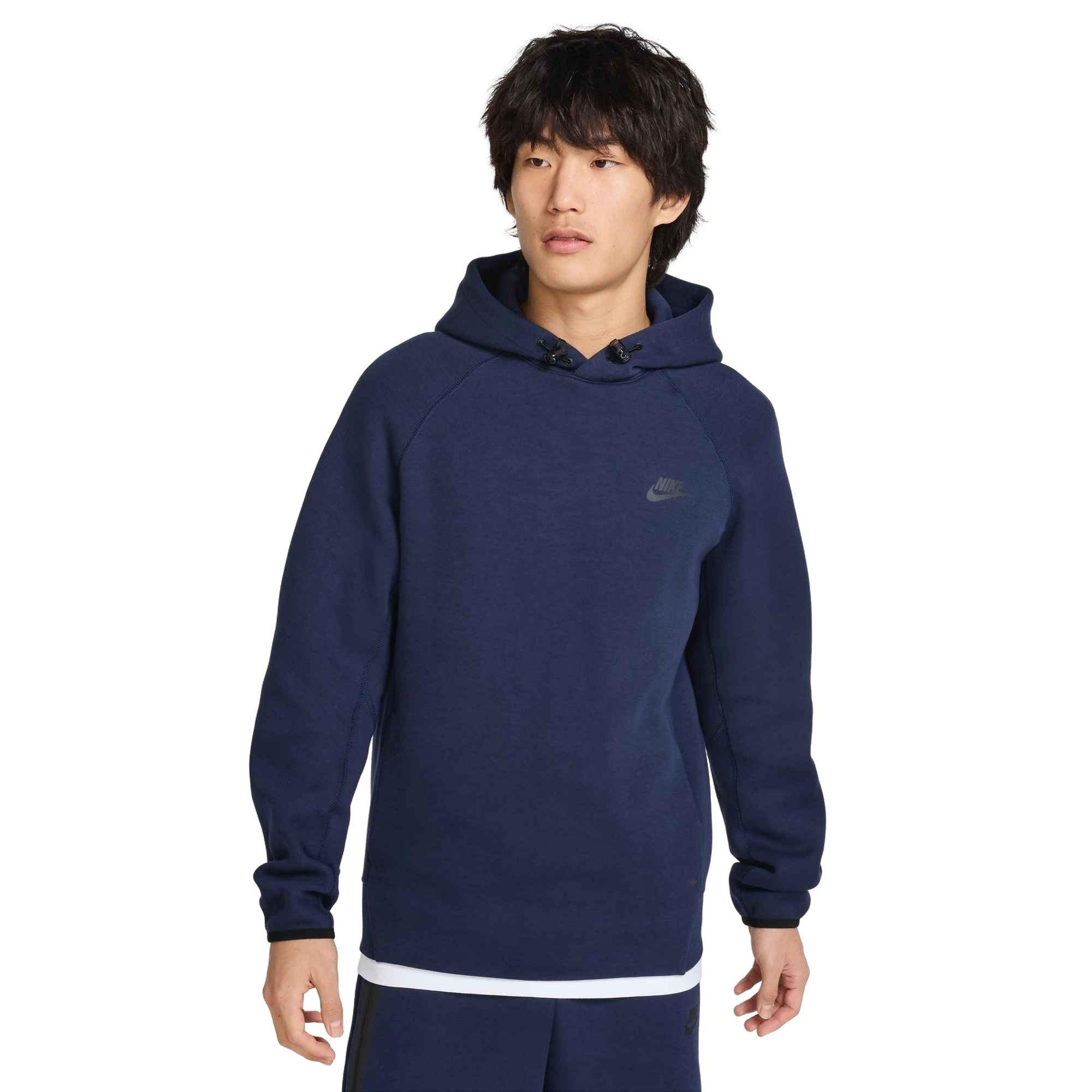 Nike​ Men's Sportswear Tech Fleece Pullover Hoodie - BLUE Thumbnail View 1