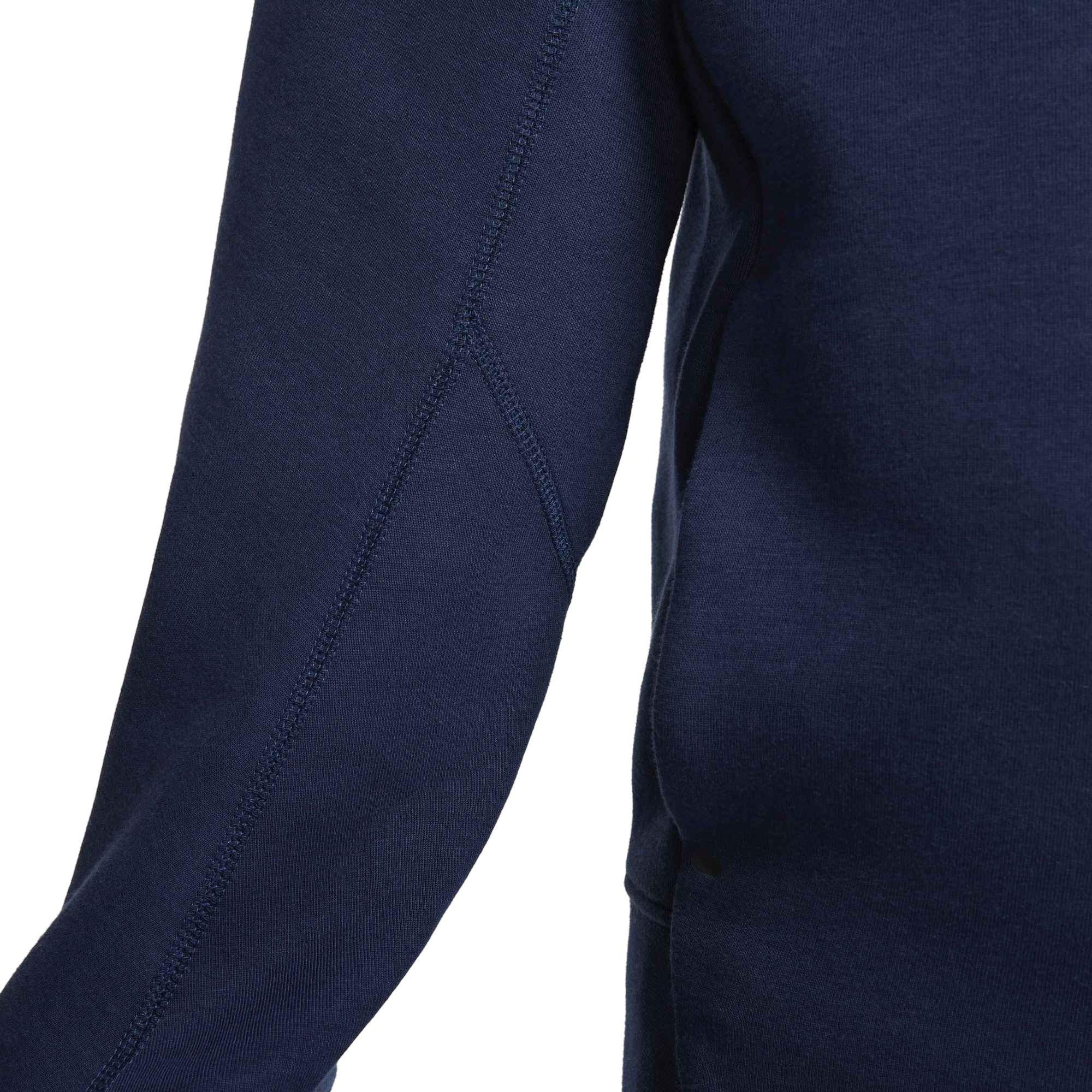 Nike​ Men's Sportswear Tech Fleece Pullover Hoodie - BLUE Thumbnail View 4