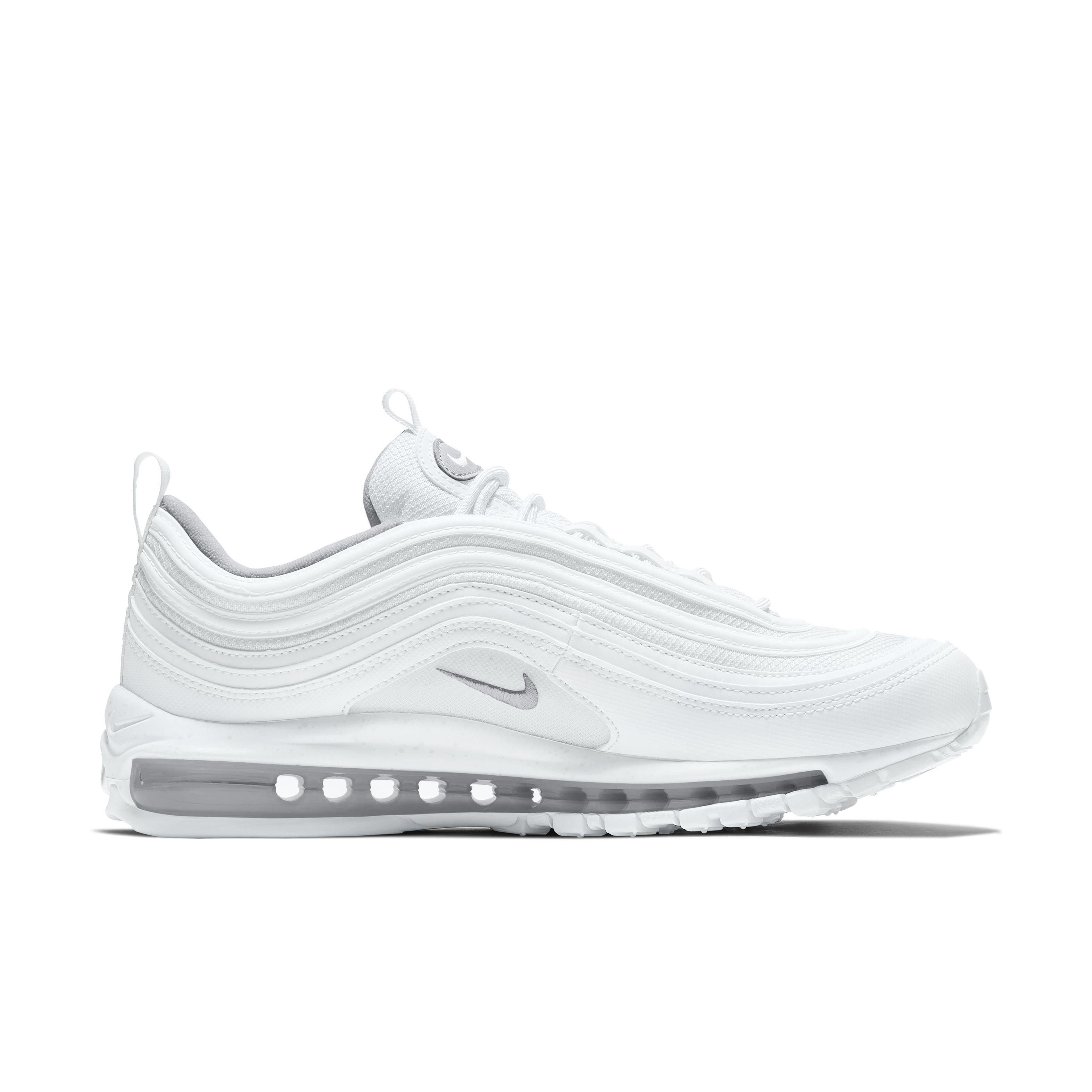 Nike Air Max 97 Grade School Boys' Running Shoes, Black/White, Size: 5