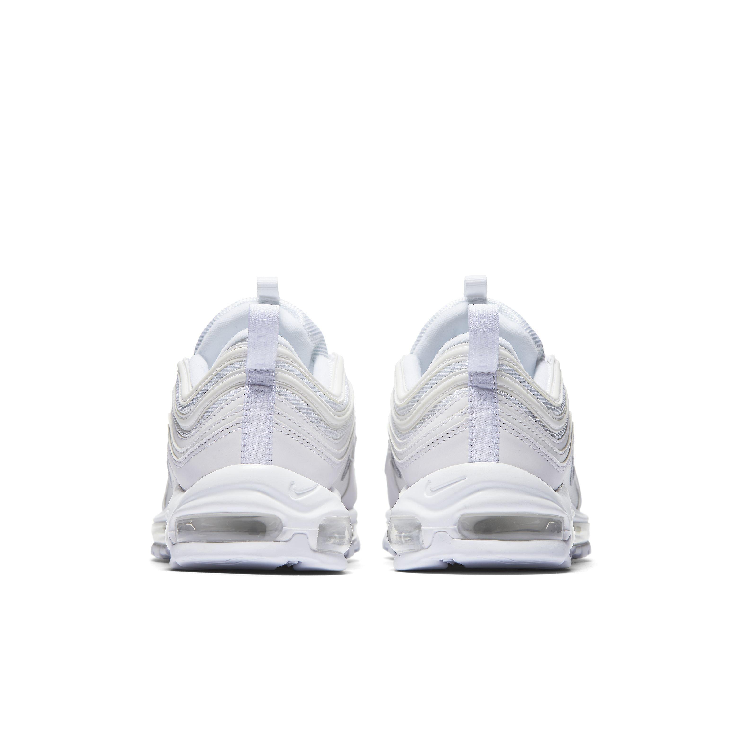 Nike Air Max 97 Grade School Boys' Running Shoes, Black/White, Size: 5