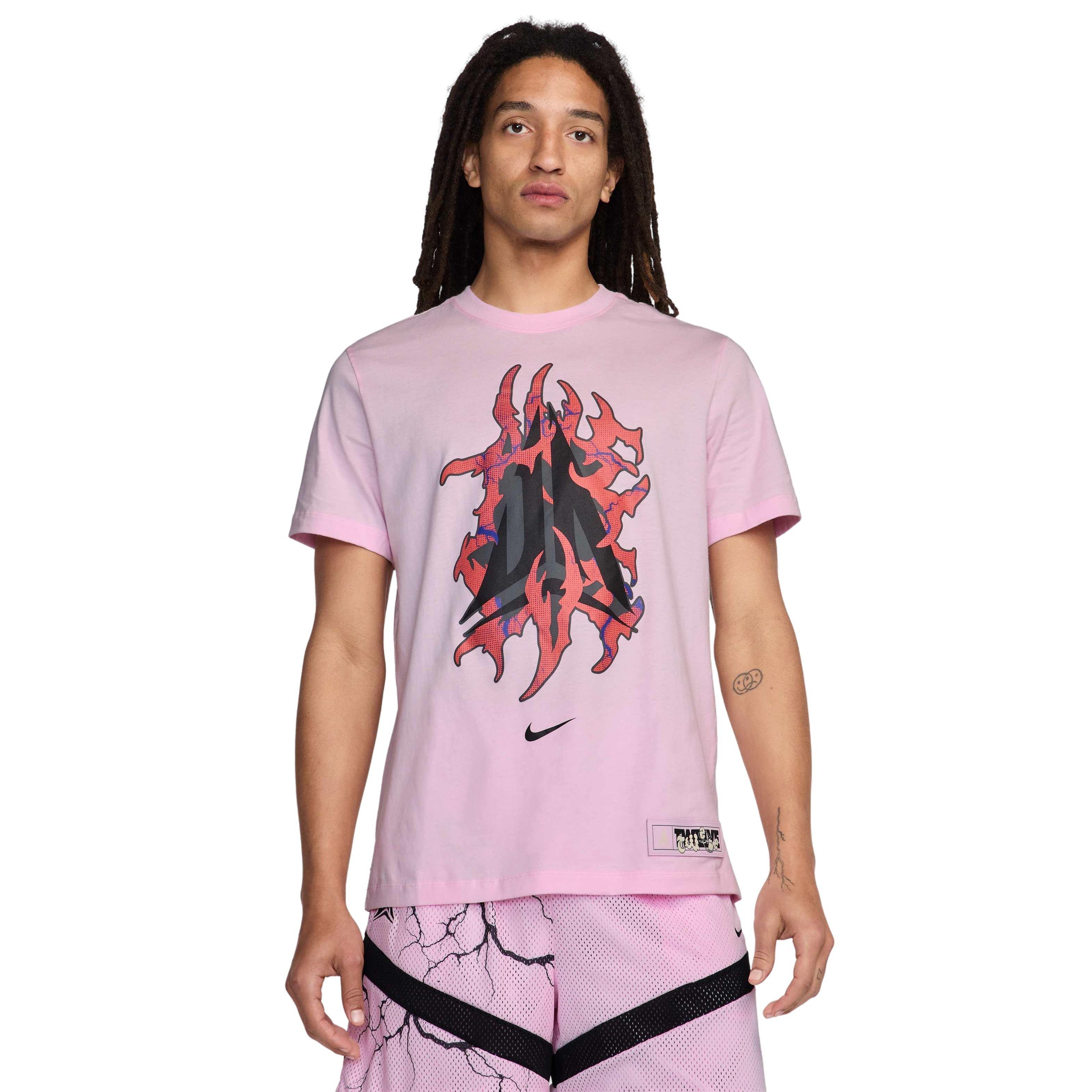 Ja Men's Basketball T-Shirt - PINK Thumbnail View 1