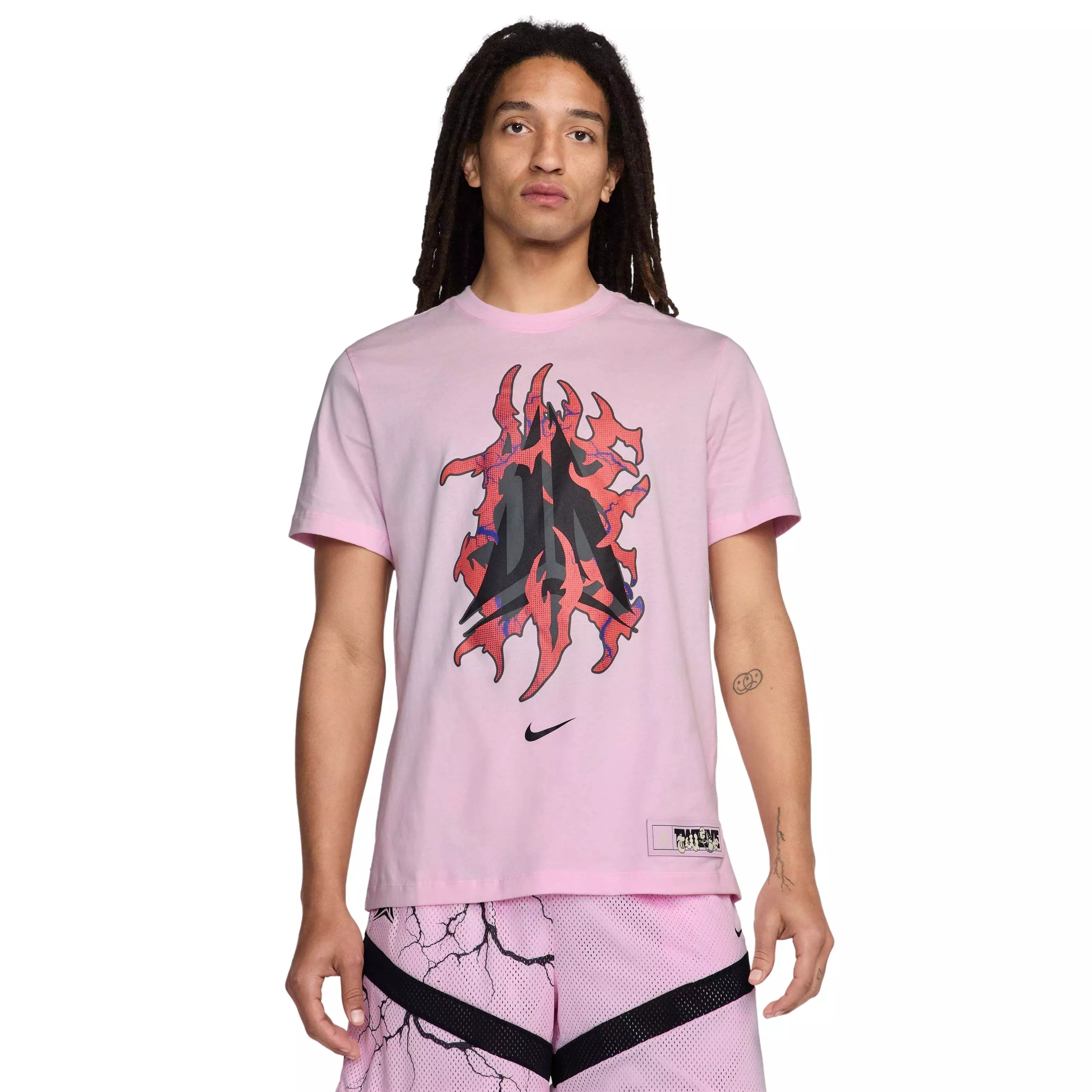 Ja Men's Basketball T-Shirt - PINK