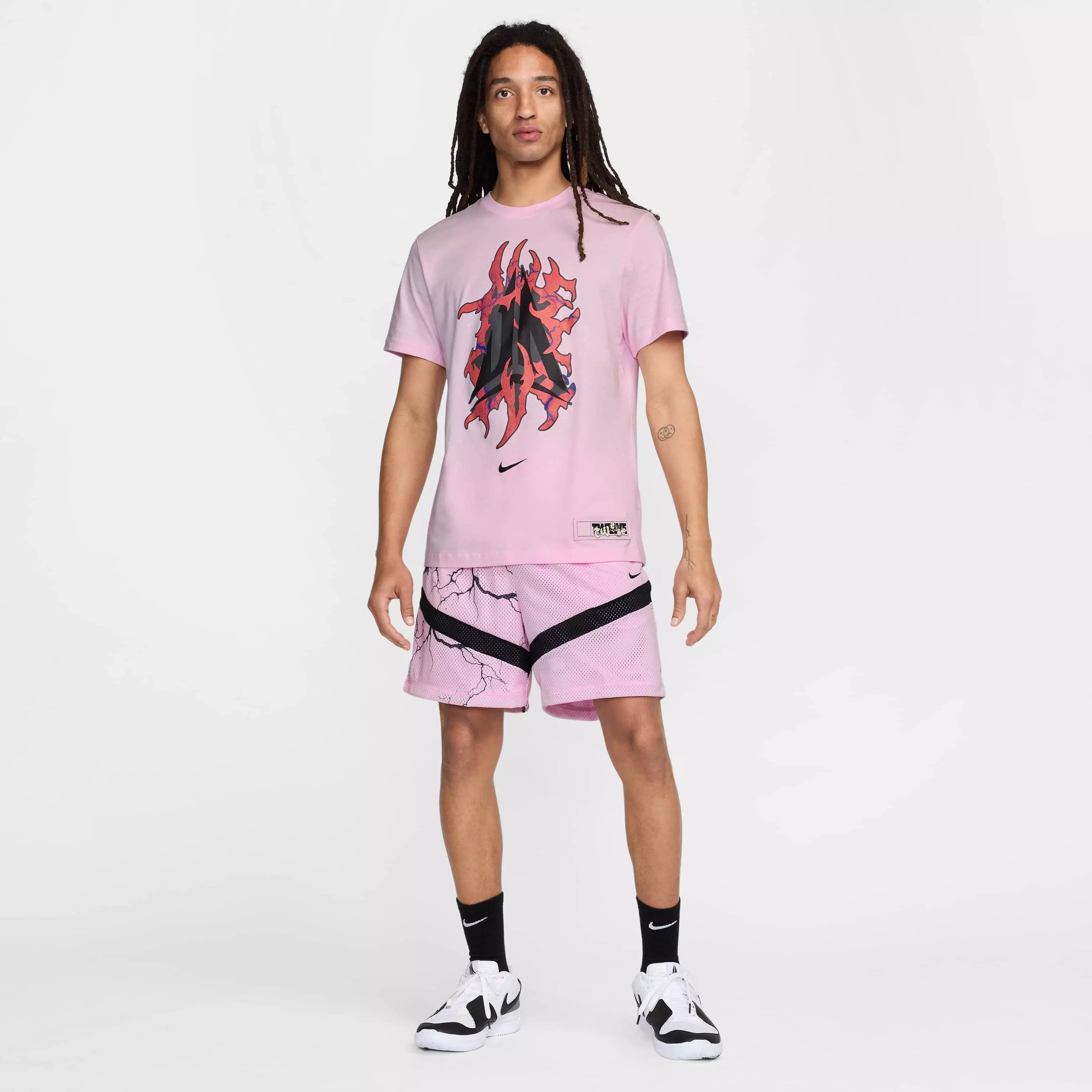 Ja Men's Basketball T-Shirt - PINK