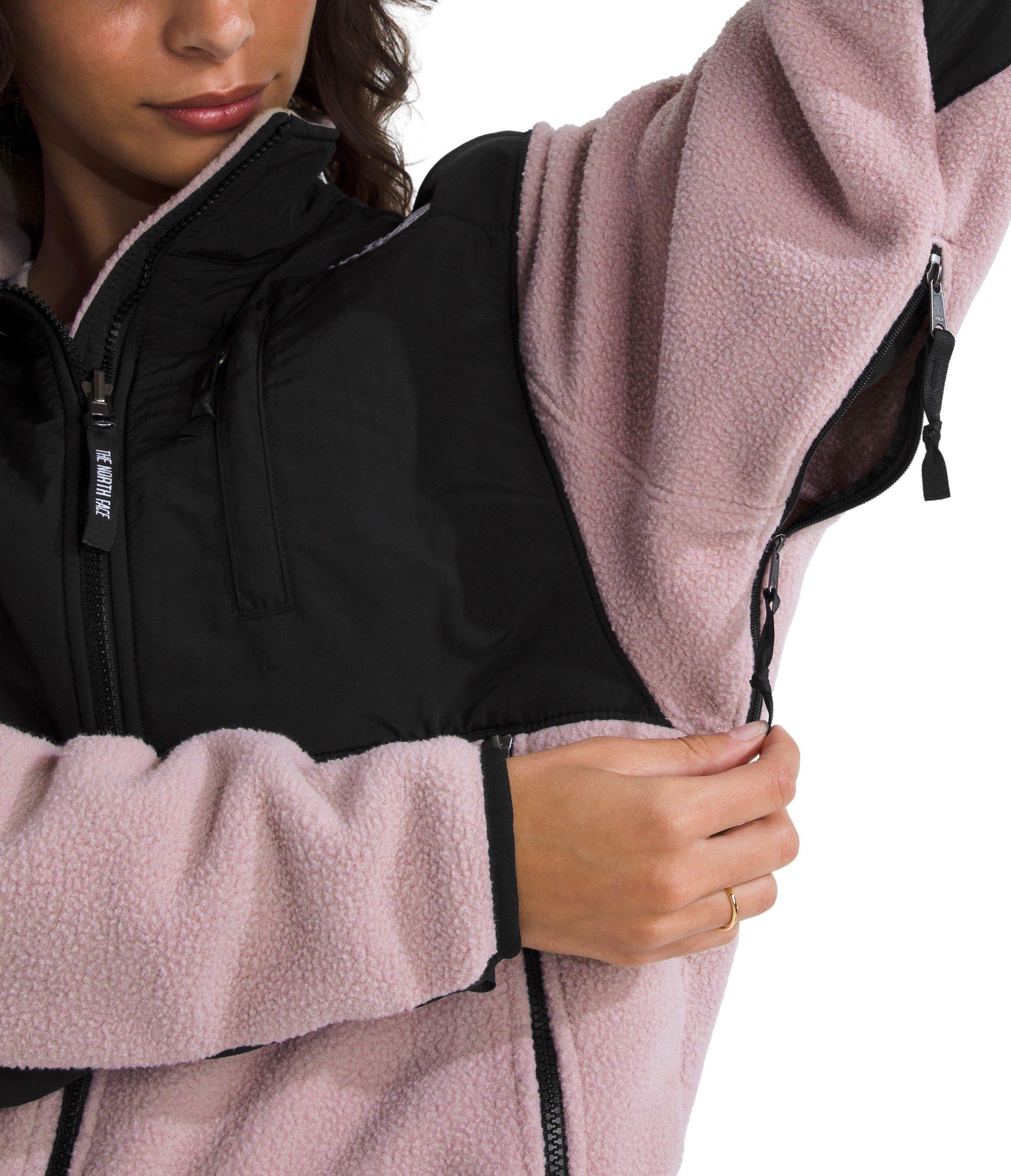 The North Face Women's Retro Denali Jacket -Pink/Black - PINK/BLACK Thumbnail View 3