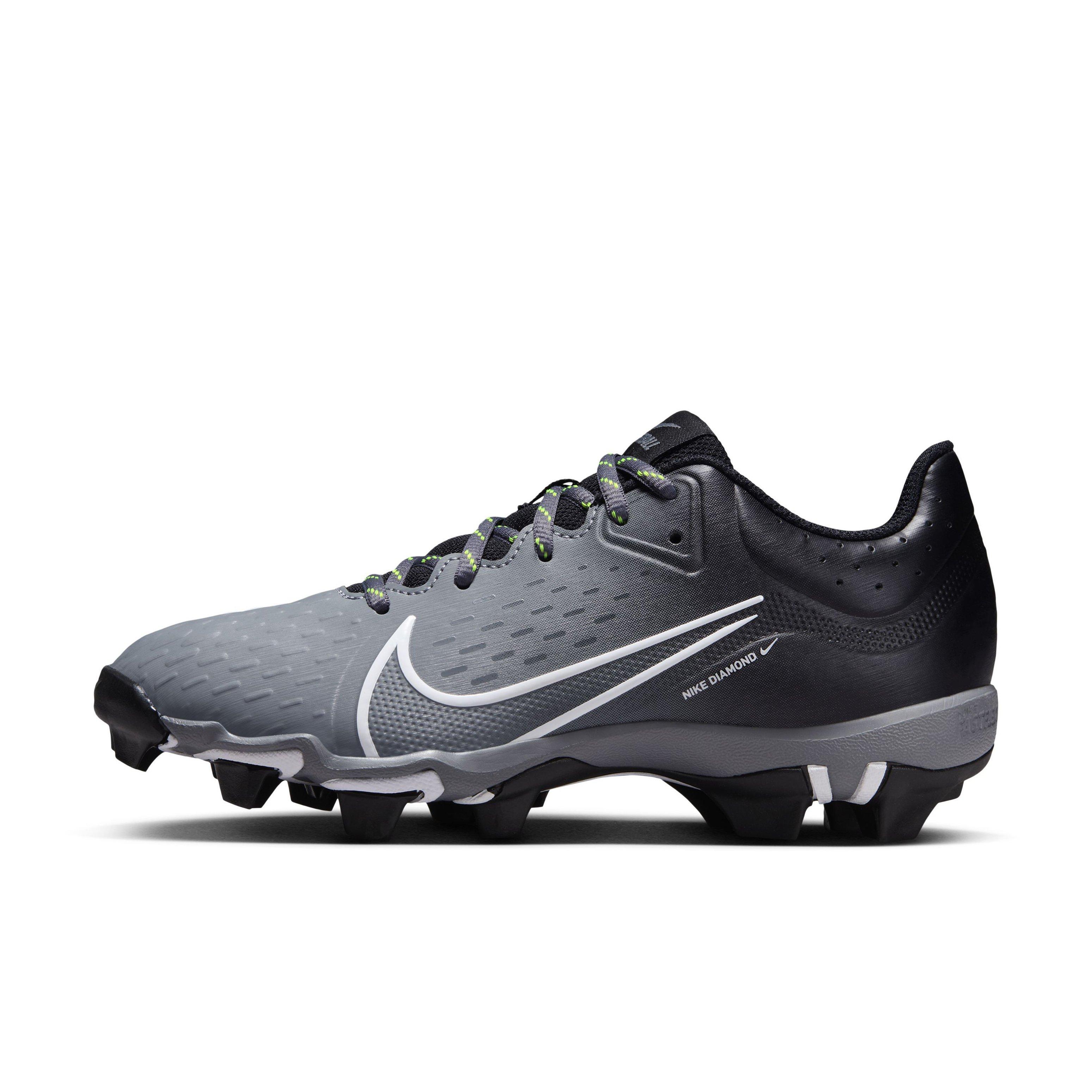 Nike Hyperdiamond 4 Keystone "Black/White/Cool Grey/Volt" Women's Softball Cleat - BLACK/WHITE/GREY/VOLT Thumbnail View 2