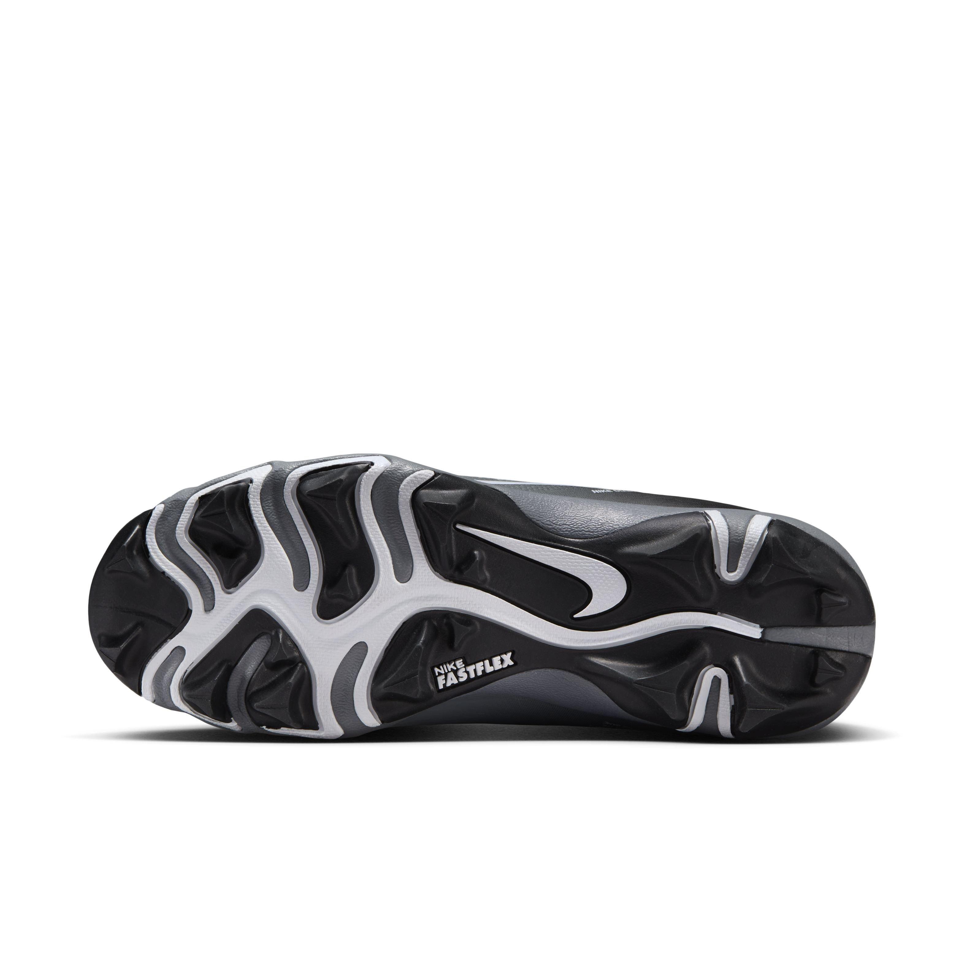 Nike Hyperdiamond 4 Keystone "Black/White/Cool Grey/Volt" Women's Softball Cleat - BLACK/WHITE/GREY/VOLT Thumbnail View 6