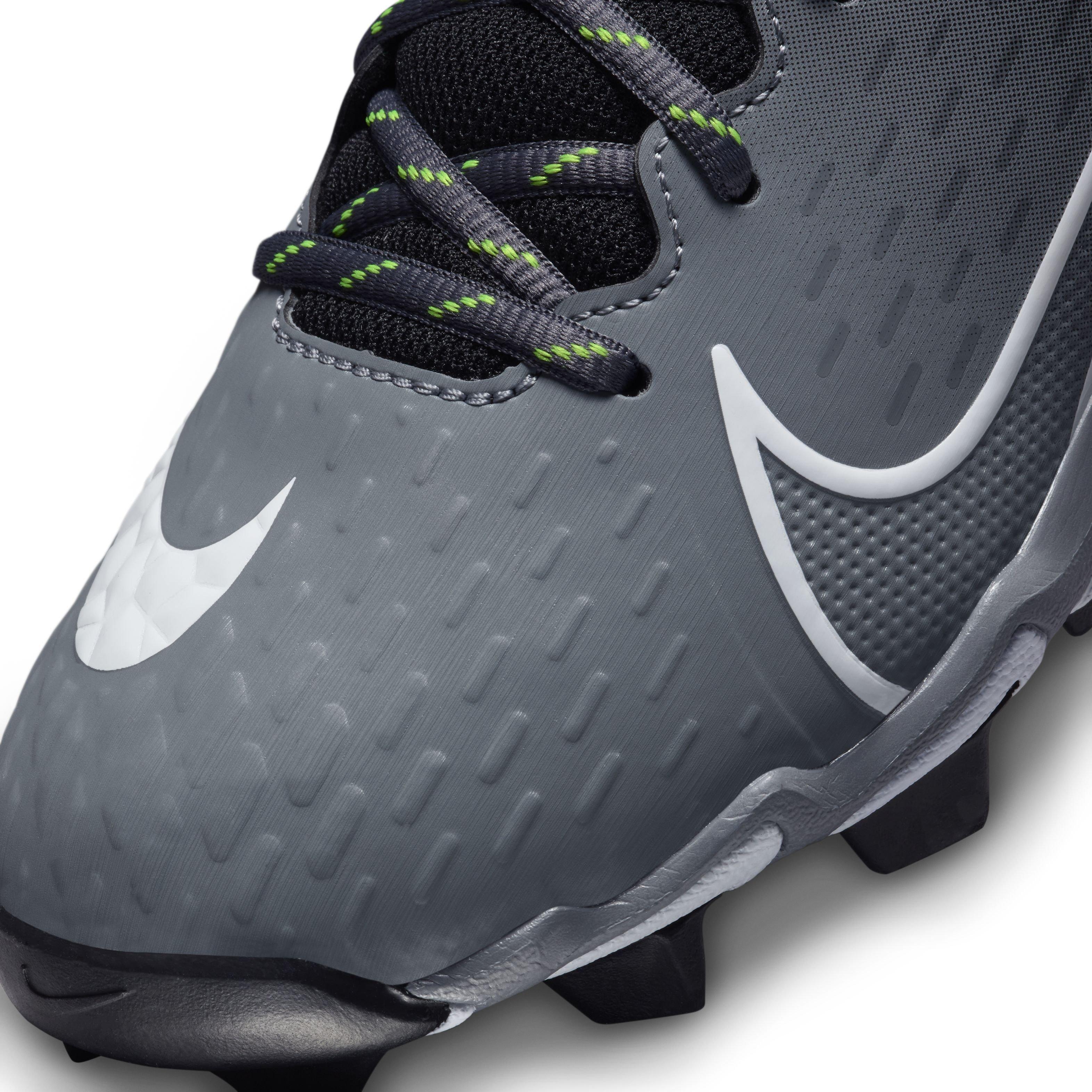 Nike Hyperdiamond 4 Keystone "Black/White/Cool Grey/Volt" Women's Softball Cleat - BLACK/WHITE/GREY/VOLT Thumbnail View 8