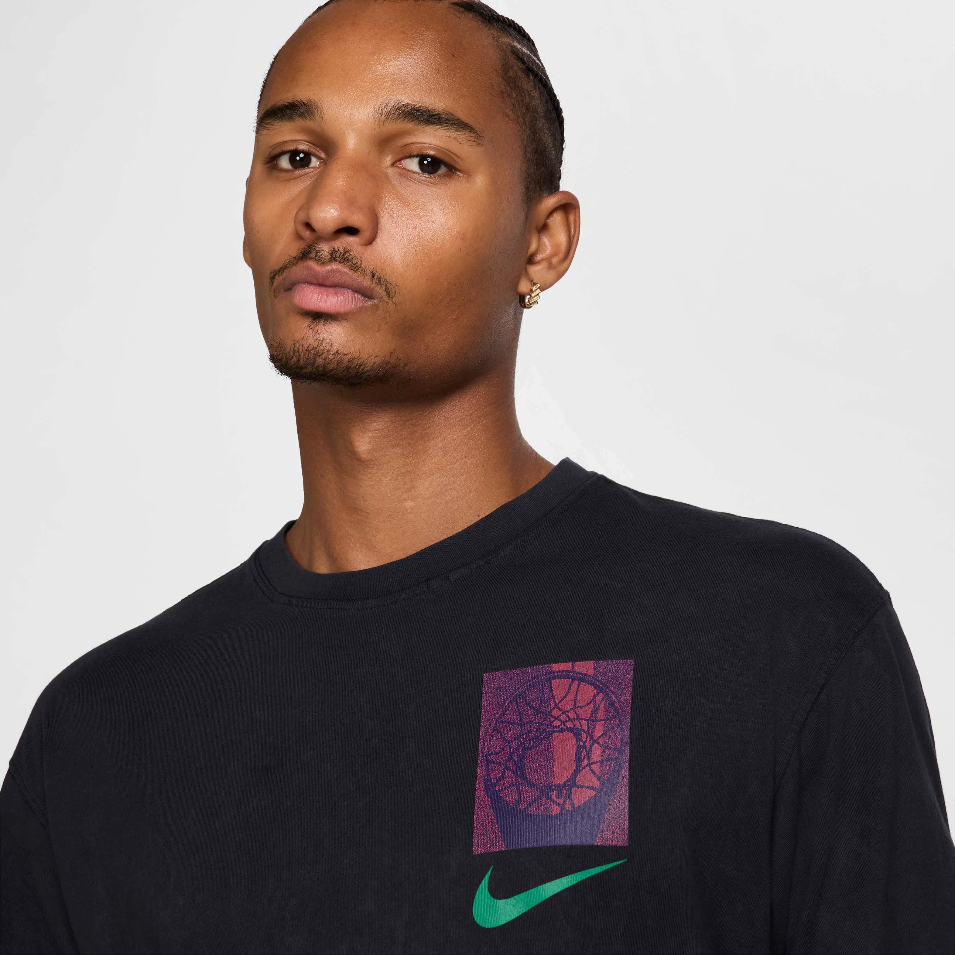 Nike Men's Max90 OC 1 Basketball T-Shirt - BLACK Thumbnail View 3