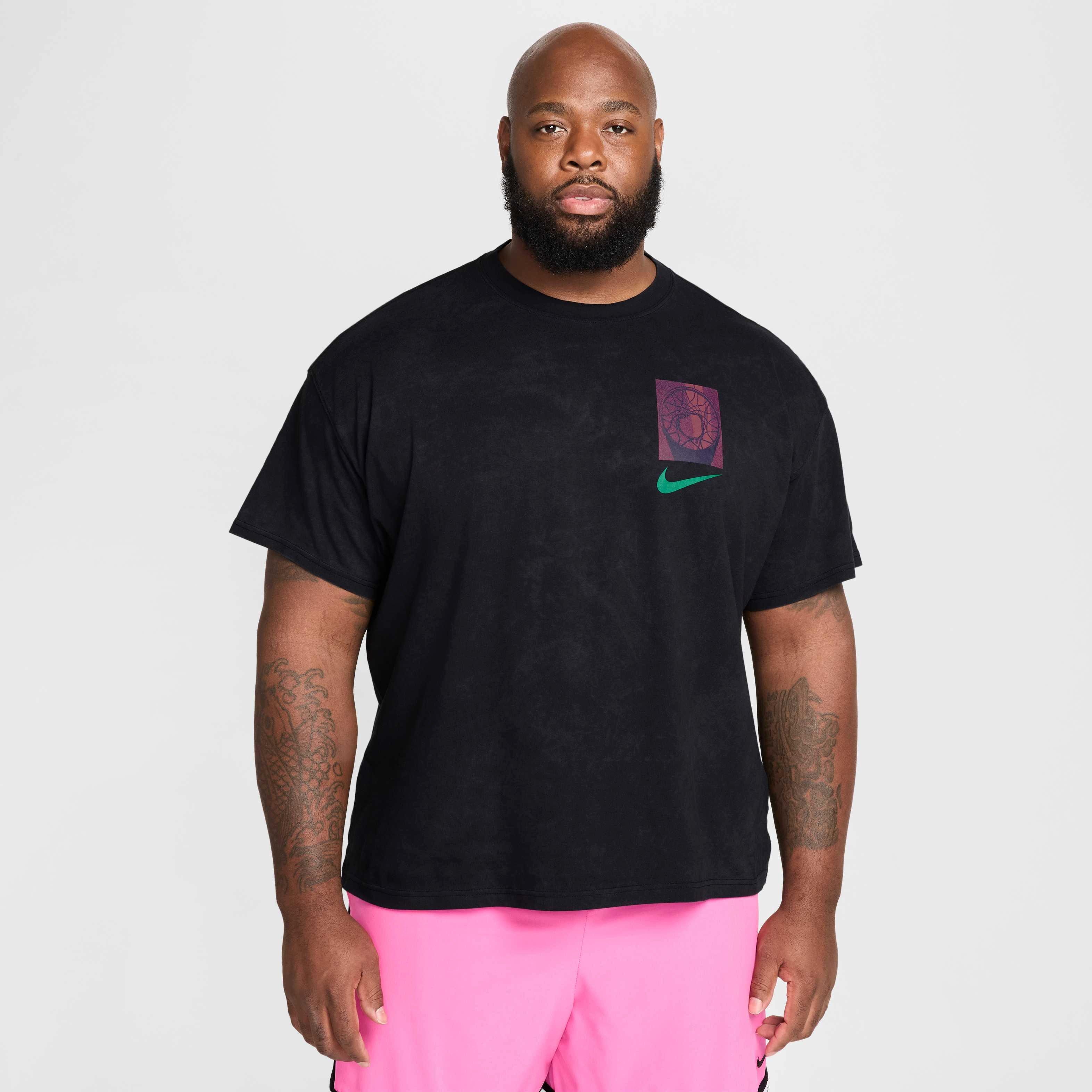 Nike Men's Max90 OC 1 Basketball T-Shirt - BLACK Thumbnail View 7