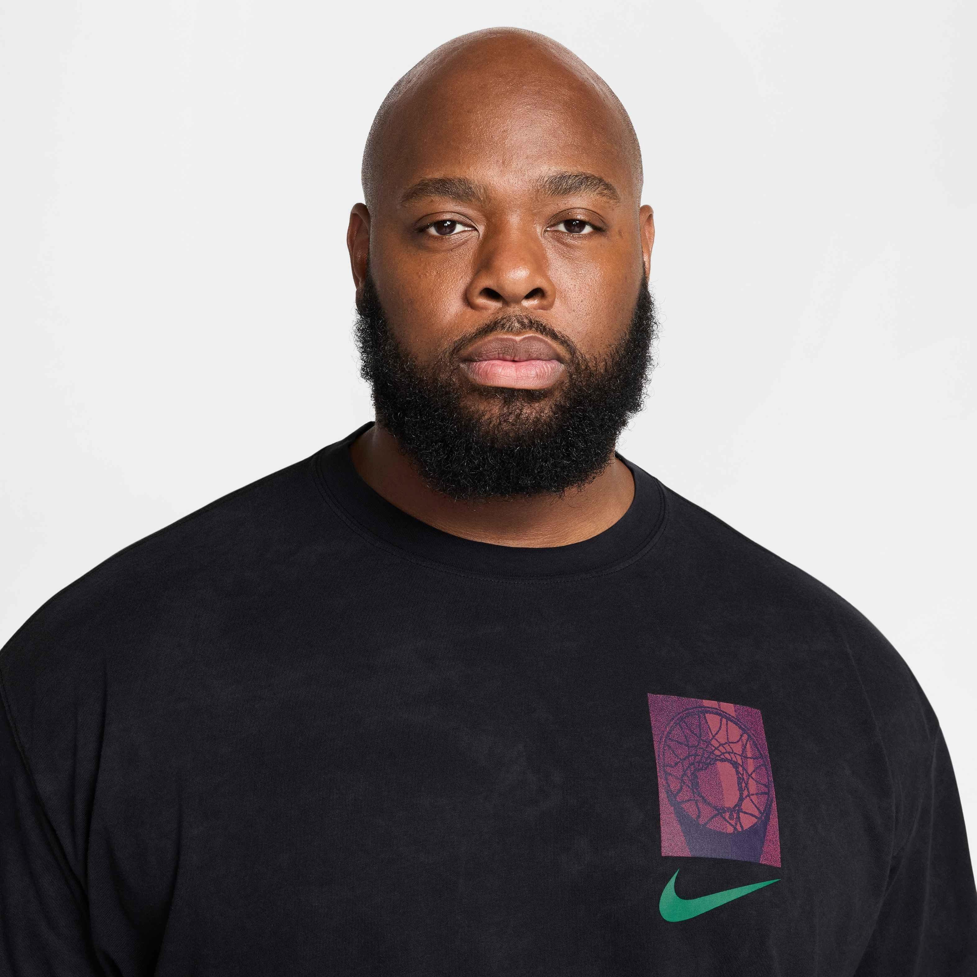 Nike Men's Max90 OC 1 Basketball T-Shirt - BLACK Thumbnail View 8