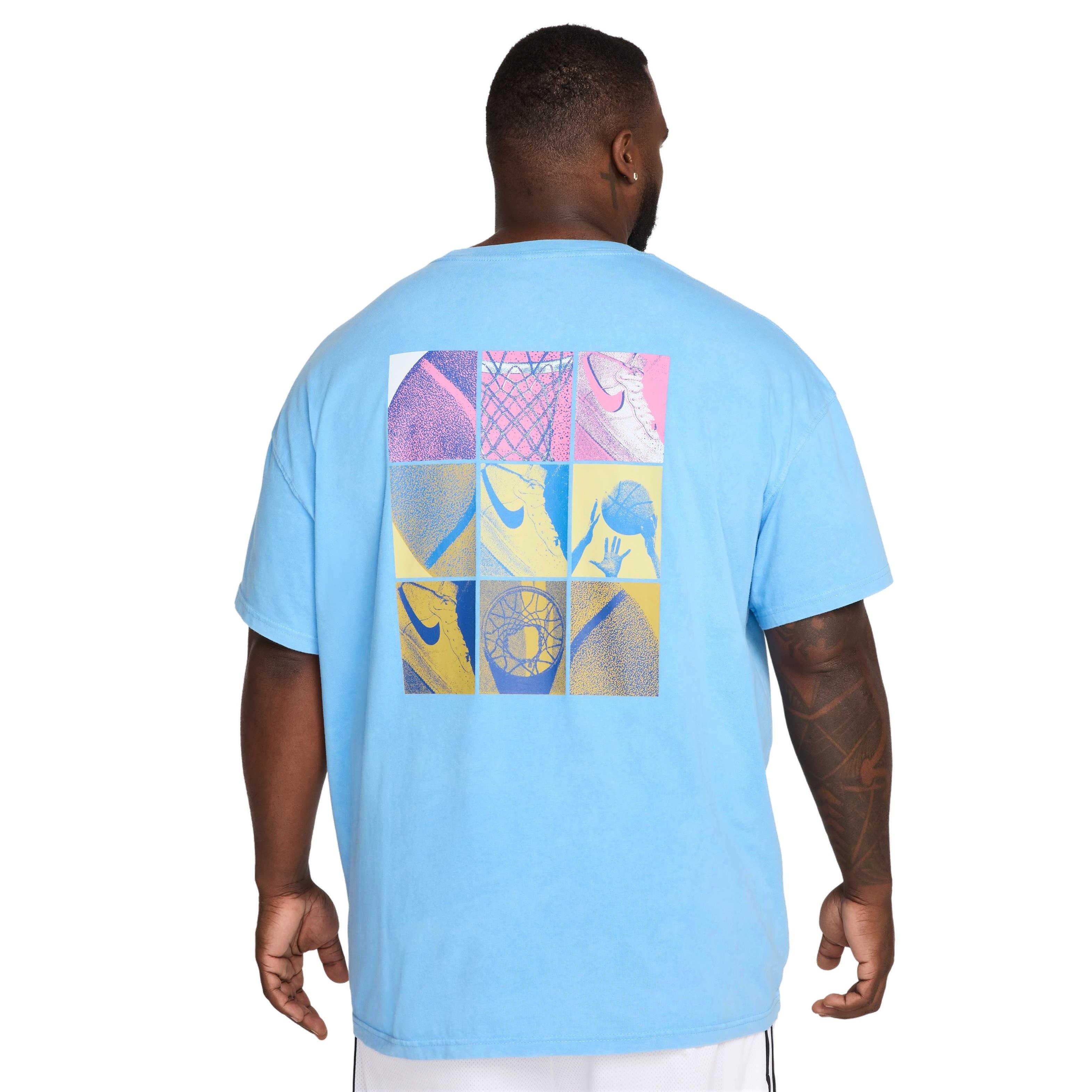 Nike Men's Max90 OC 1 Basketball T-Shirt - BLUE Thumbnail View 2