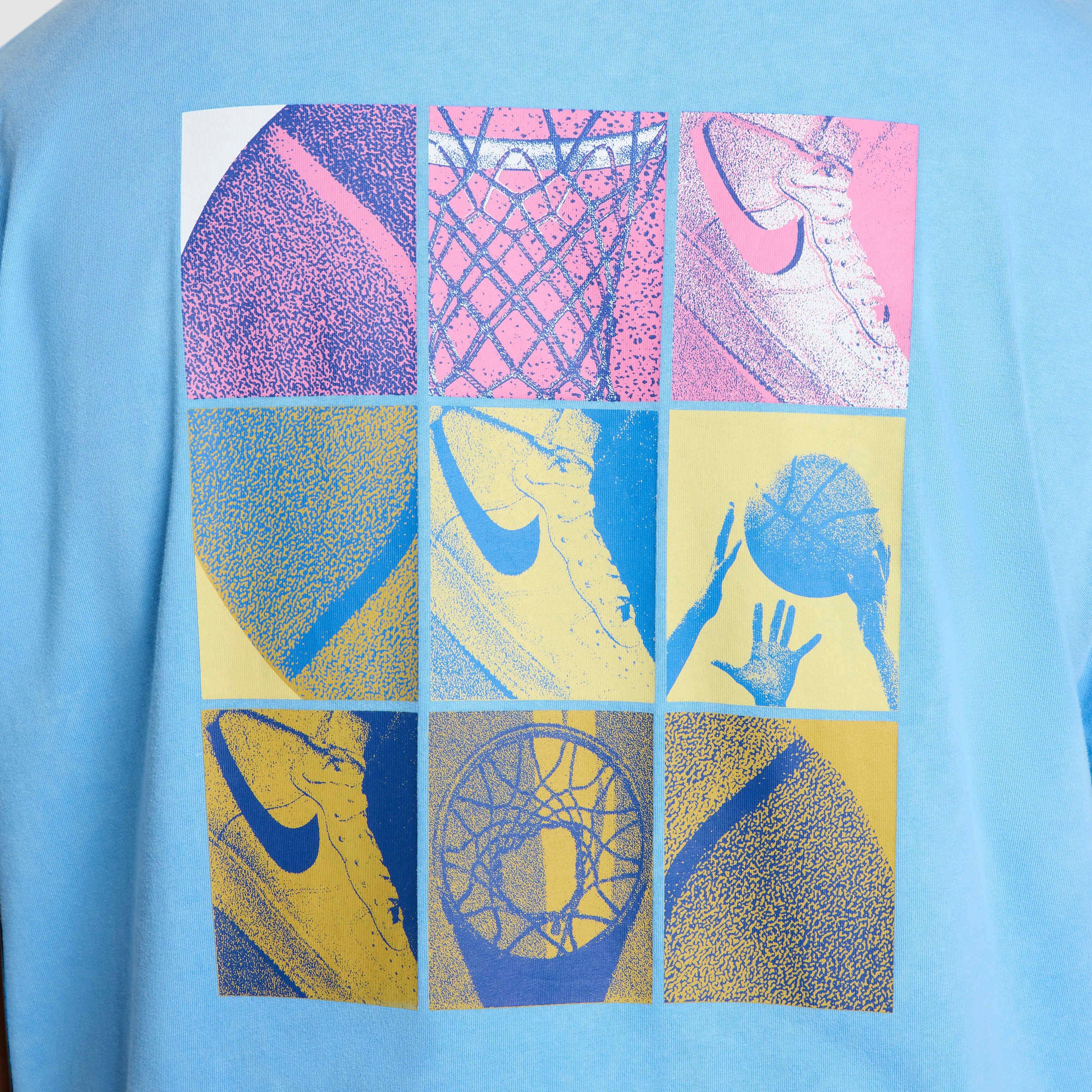 Nike Men's Max90 OC 1 Basketball T-Shirt - BLUE Thumbnail View 4